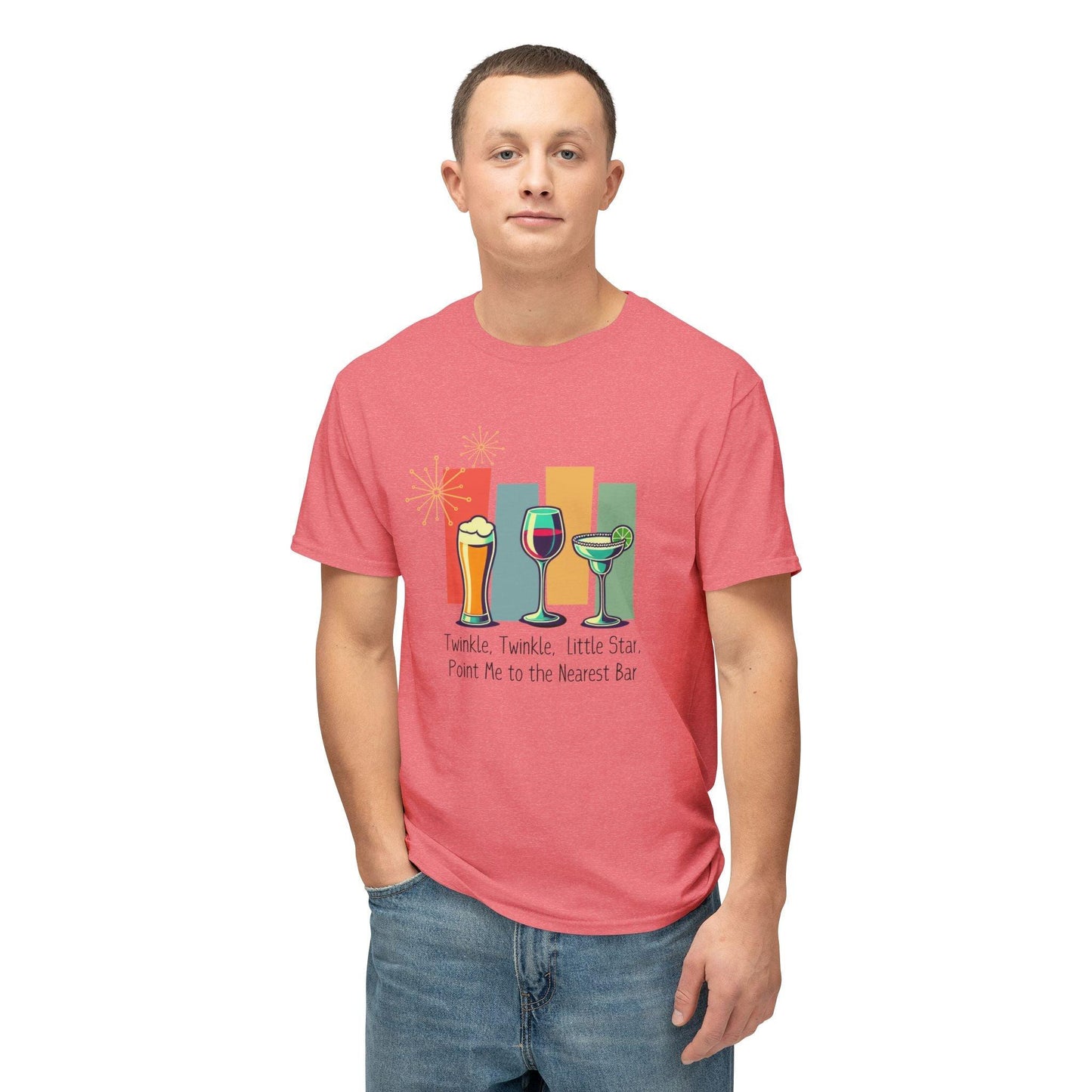Twinkle, Twinkle, Little Star, Point Me to the Nearest Bar Unisex HD Cotton⢠T-shirt - Whippie's