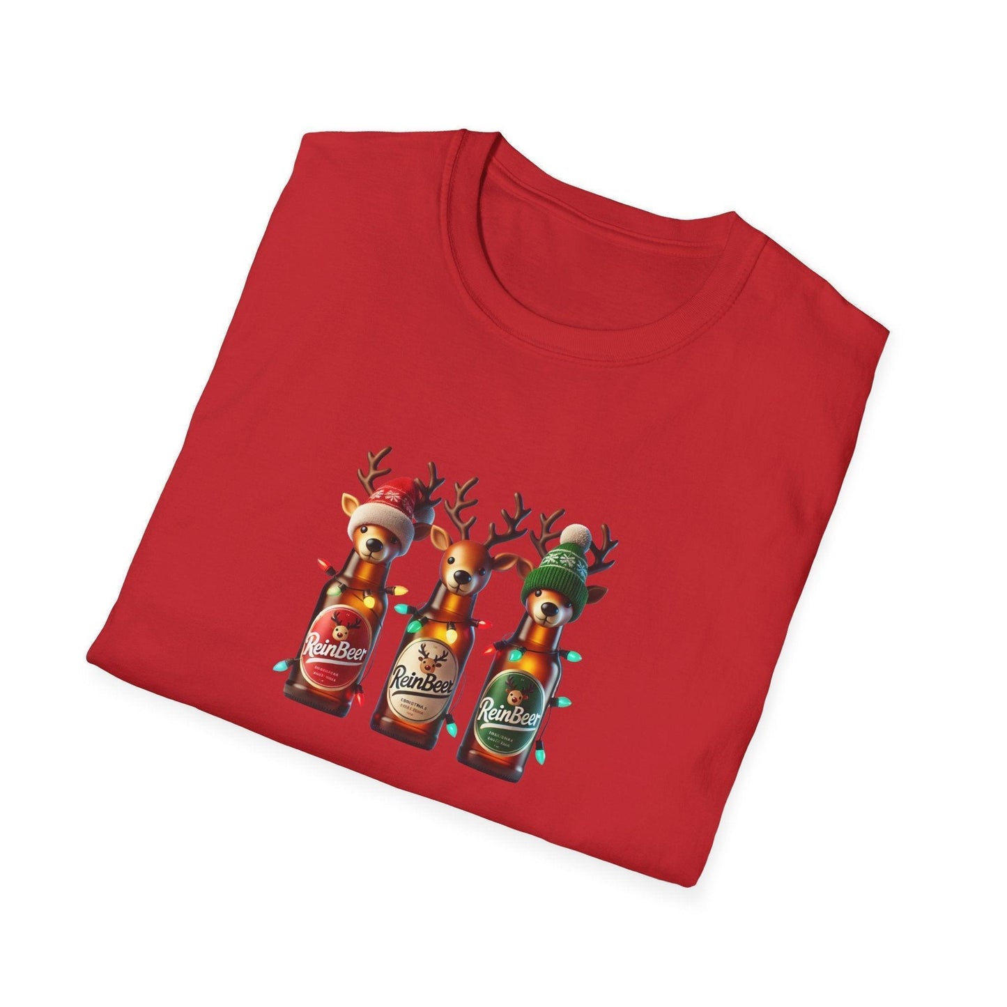Reinbeer: The 🍻 Official Beverage of the Reindeer Games 🦌 - Unisex Softstyle T-shirt - Whippie's