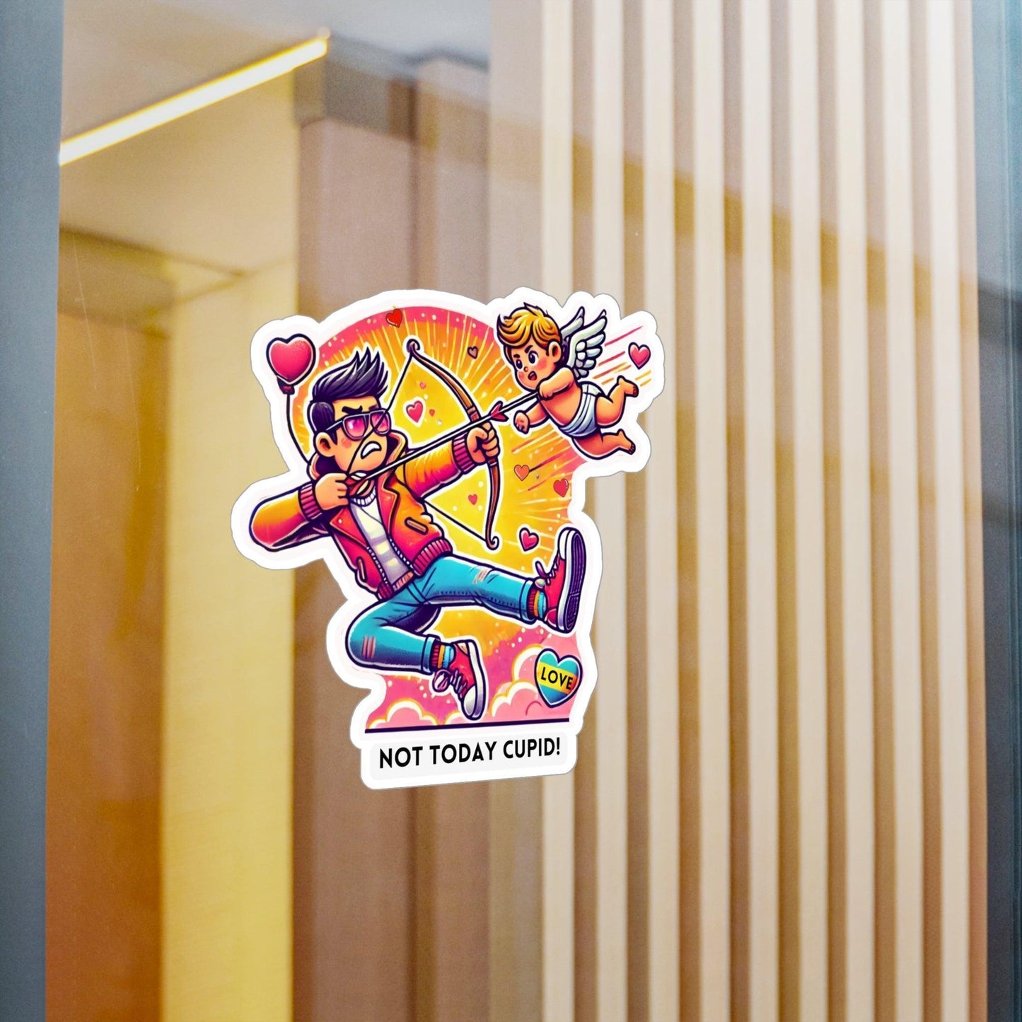 ๐น Cupid Begone! ๐น Kiss-Cut Vinyl Decal โจ Love on your own terms! - Whippie's