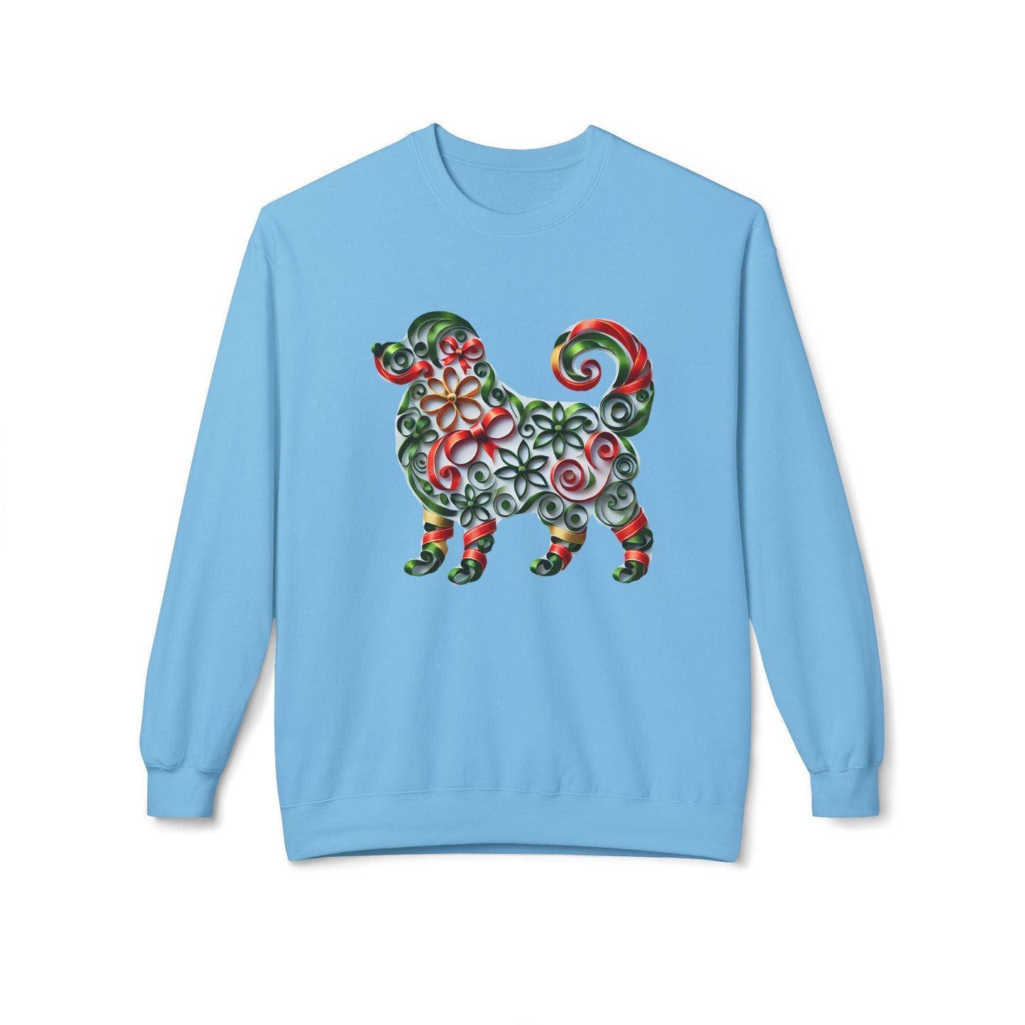 🐶 Merry Woofmas! 🎄 Unisex Fleece Sweatshirt 🎁 - Whippie's
