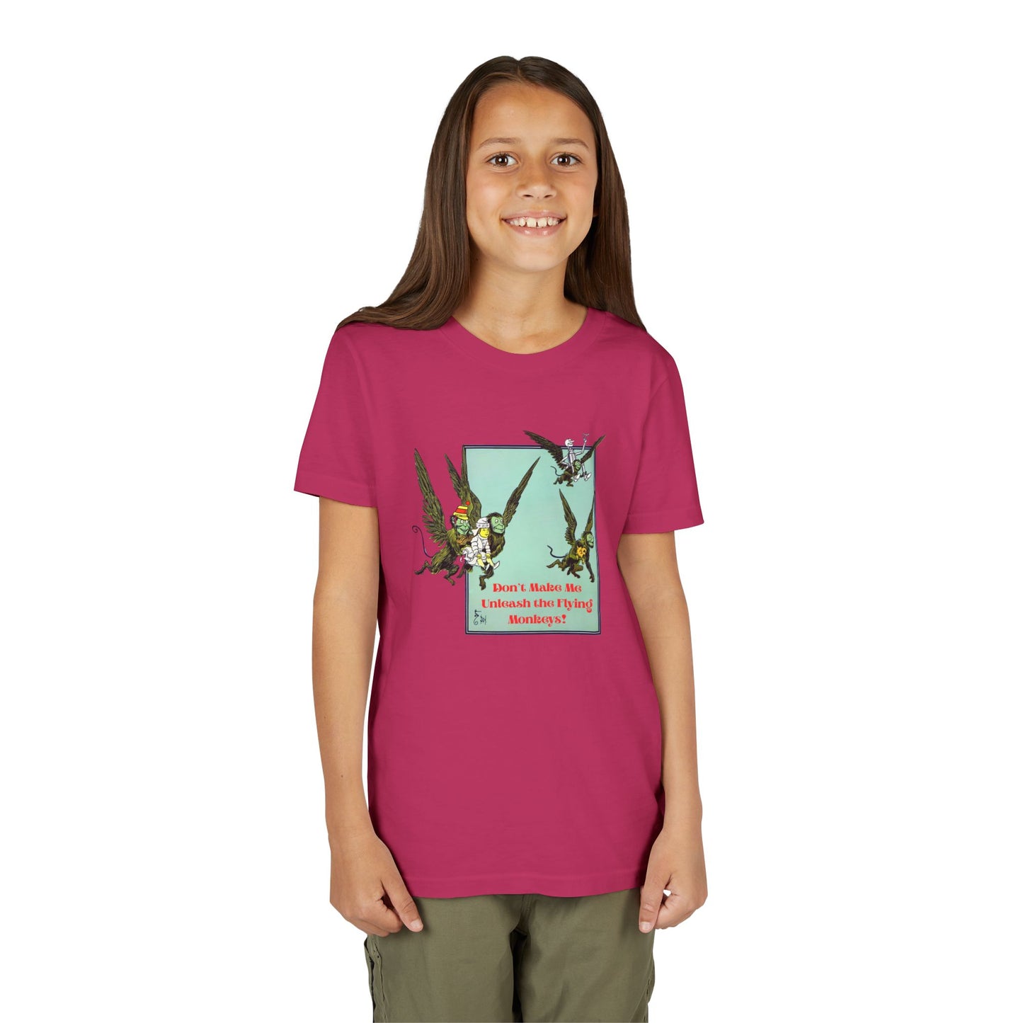 Wizard of Oz Don't Make Me Unleash the Flying Monkeys - Youth T-shirt - Whippie's