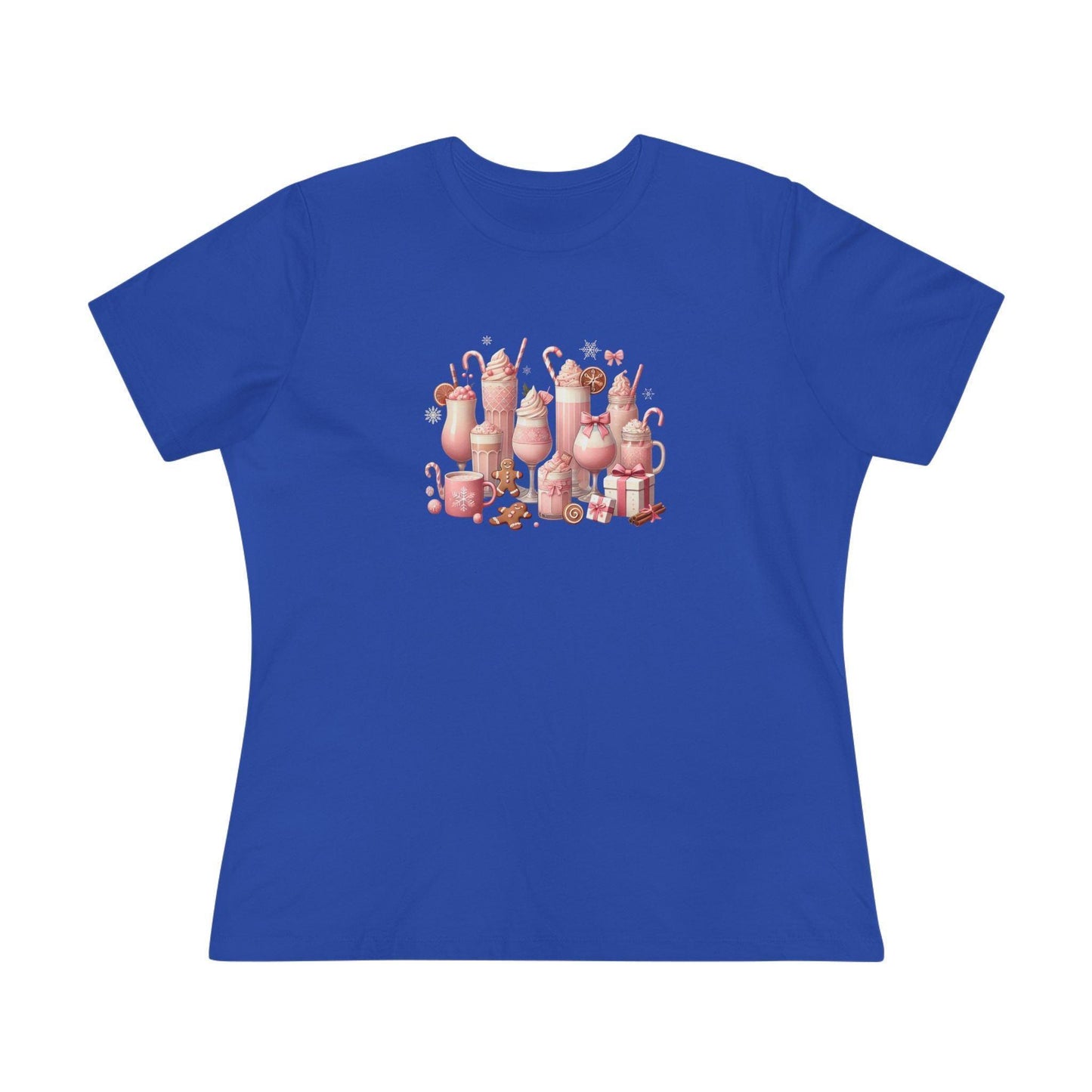 💖☕ Pretty in Pink Holiday Coffee ❄️🎀 - Women's Softstyle Tee - Whippie's