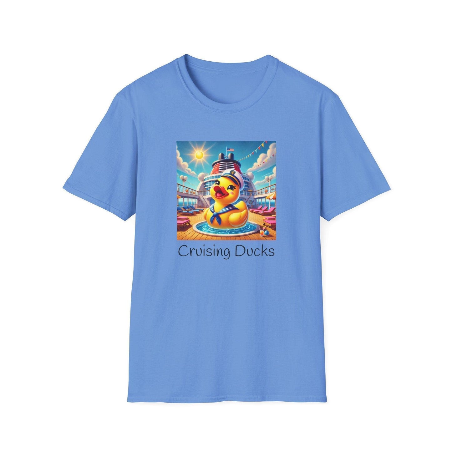 Duck on the Loose! Hilarious Cruise Ship Hide-and-Seek 🛳️ Unisex T-Shirt 🐤 - Whippie's