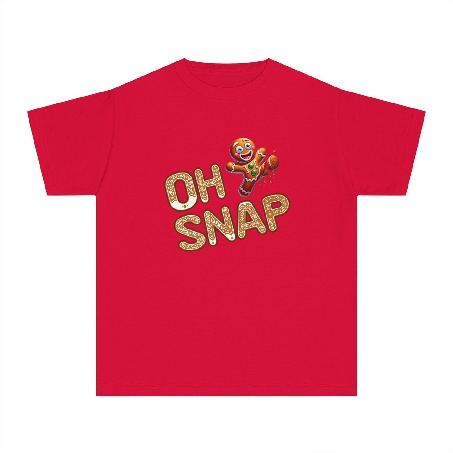 🍪 Oh Snap! 🍪 Youth Midweight Tee - Gingerbread Man Sweet Mishap! - Whippie's