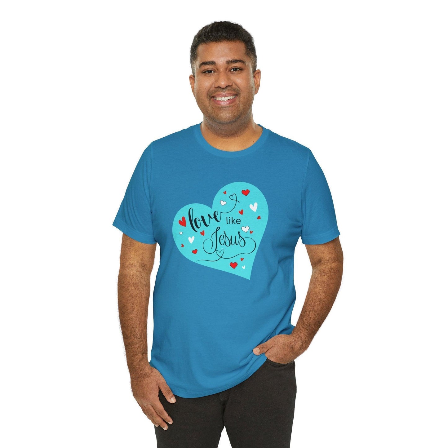💙 Love Like Jesus ❤️ Unisex Jersey Tee ✨ Spread love and kindness. - Whippie's