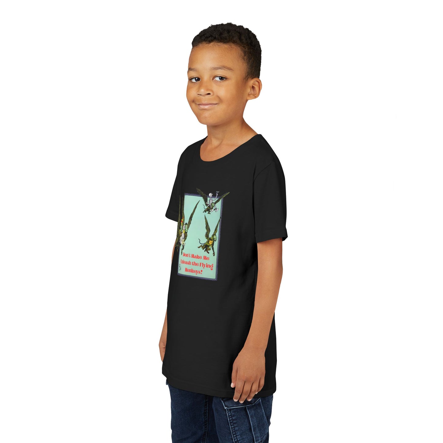Wizard of Oz Don't Make Me Unleash the Flying Monkeys - Youth T-shirt - Whippie's
