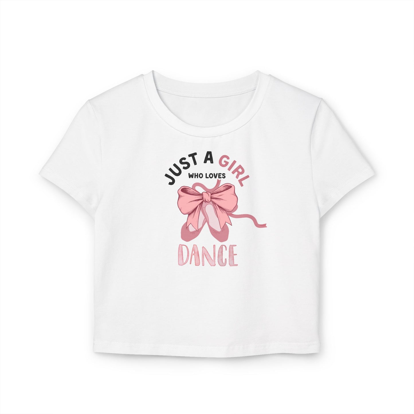 Just a Girl Who Loves... Graphic Women's Baby Tee | Choose Your Passion ๐ - Personalizable - Whippie's