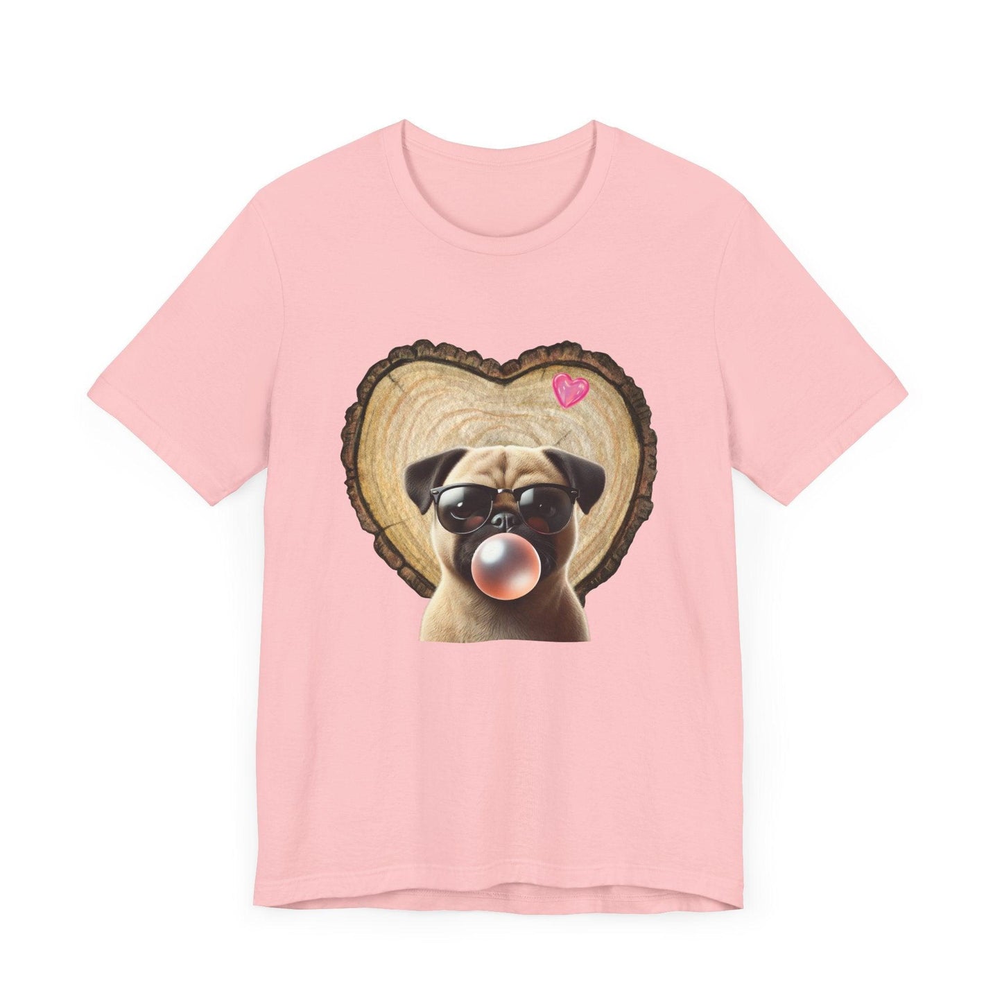 Pug Love - Unisex Jersey Tee - 🐶💕 Spread the Love with a Bubbly Pug! 💕🐶 - Whippie's