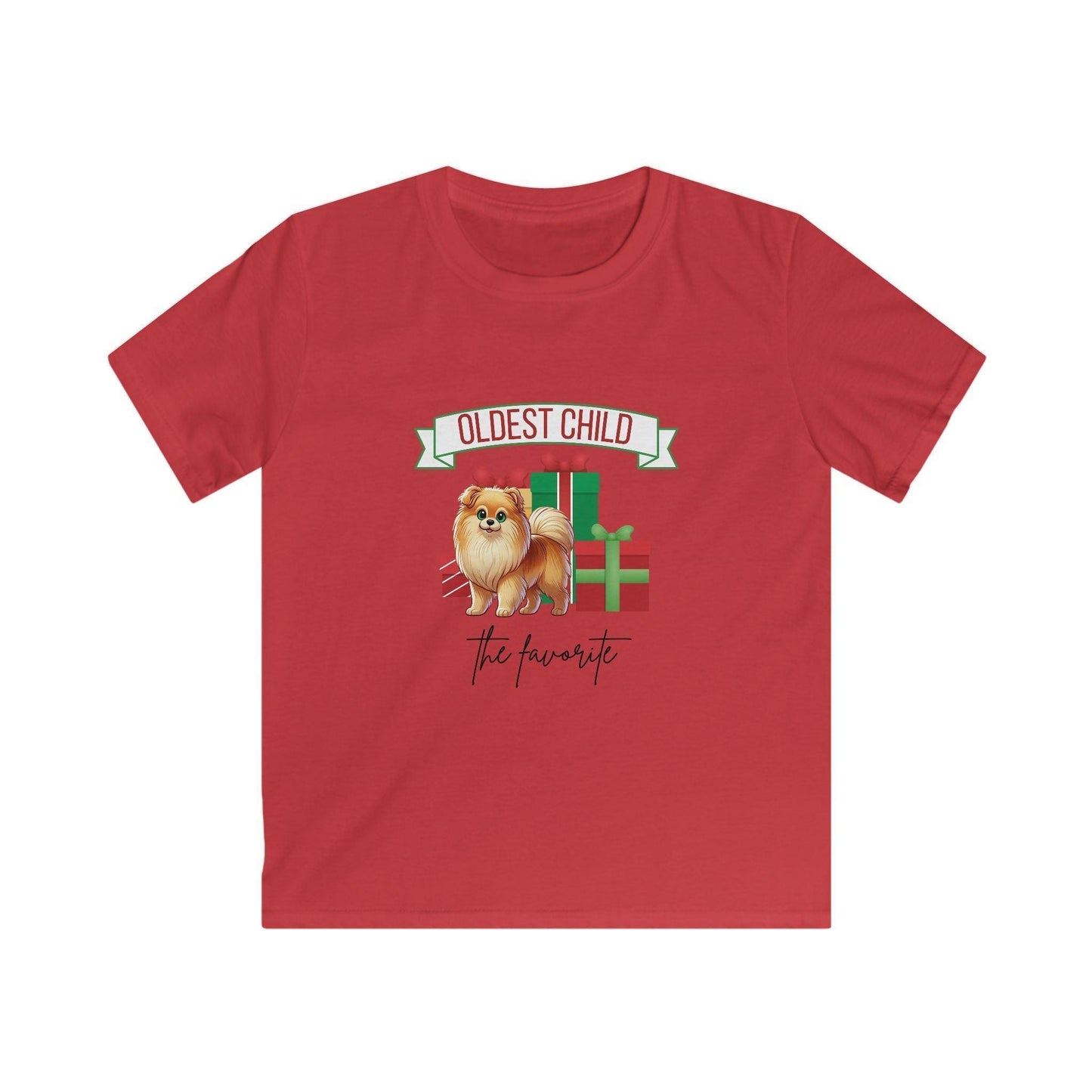 Oldest Child, The Favorite 🎁🐶 Pomeranian - Kids' Tee! 🎁👑 - Whippie's