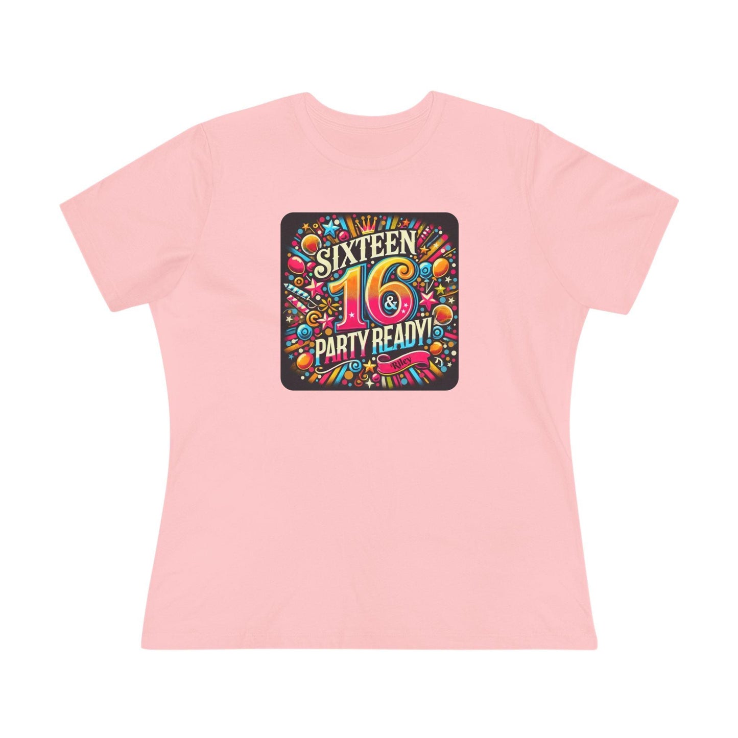 Sweet 16 & Party Ready - Women's Softstyle Tee - Personalizable - Whippie's