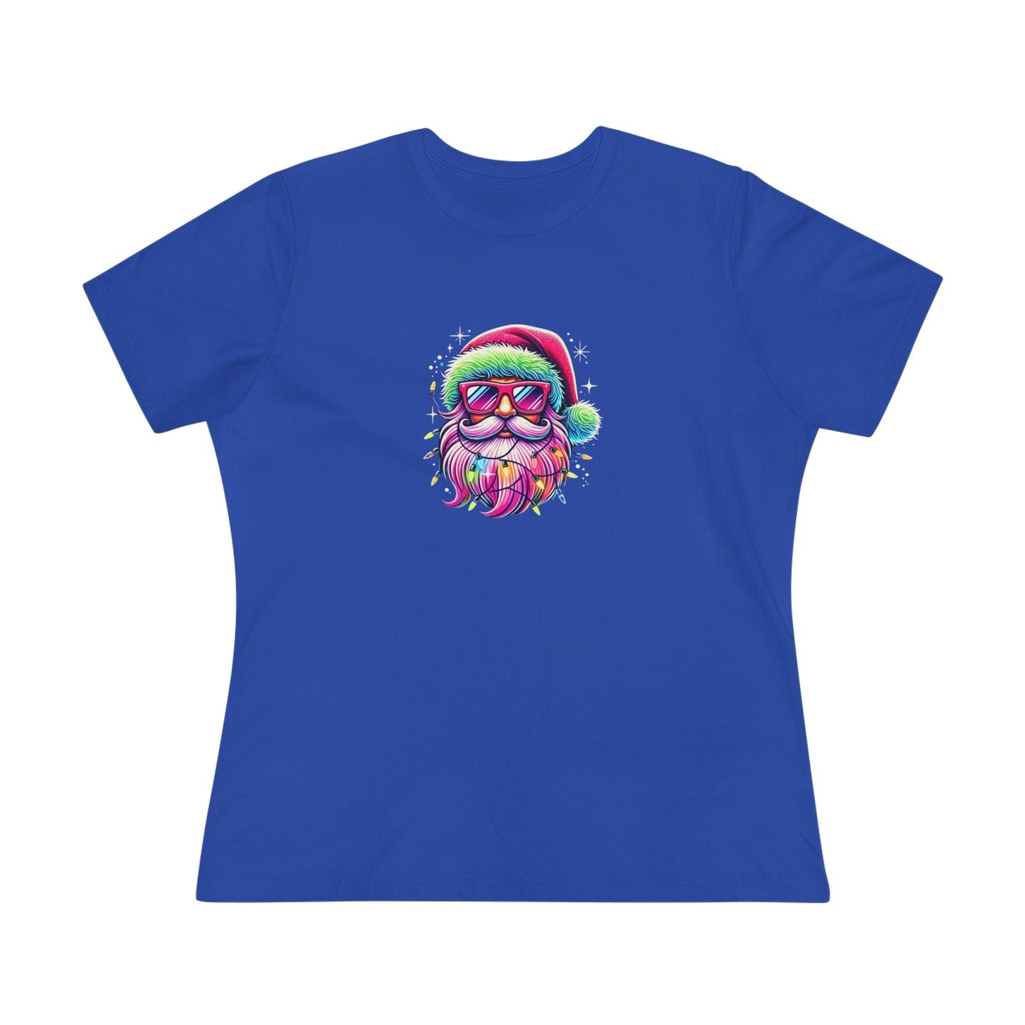 Shine Bright Like Santa! Merry and Bright! 🎅🏻✨🌈 - Women's Softstyle Tee - Whippie's