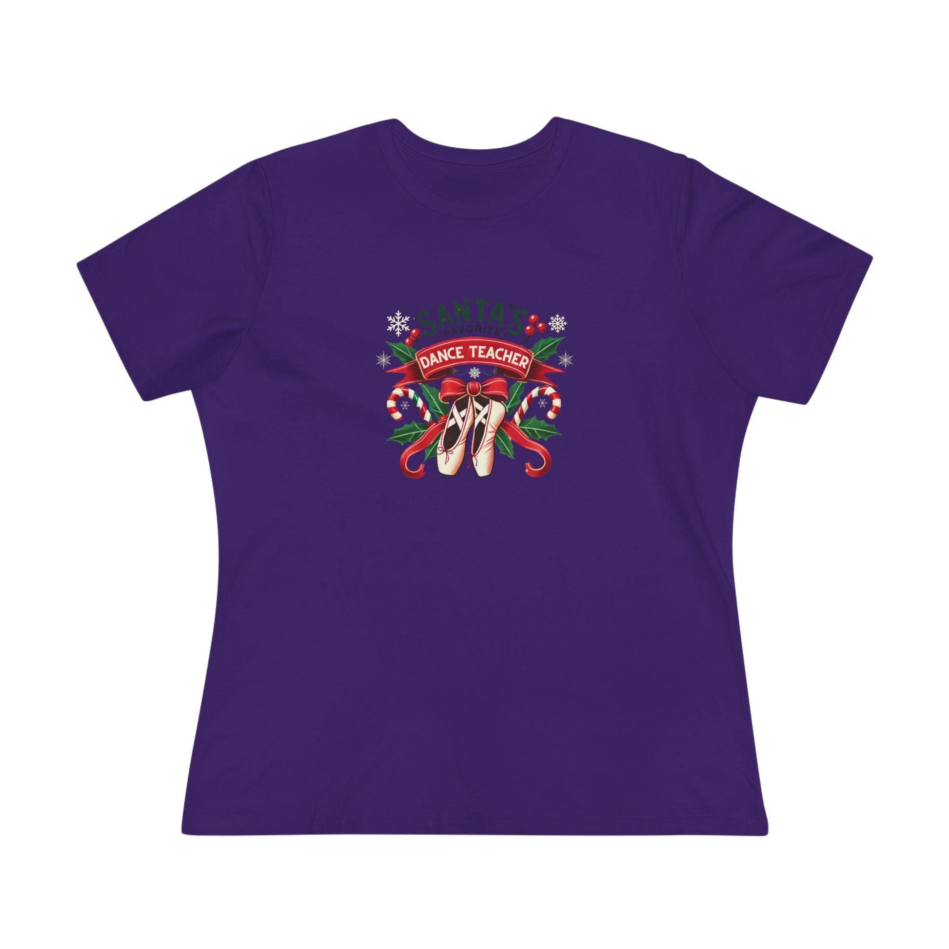 Santa's Favorite Dance Teacher Women's Softstyle Tee - Whippie's