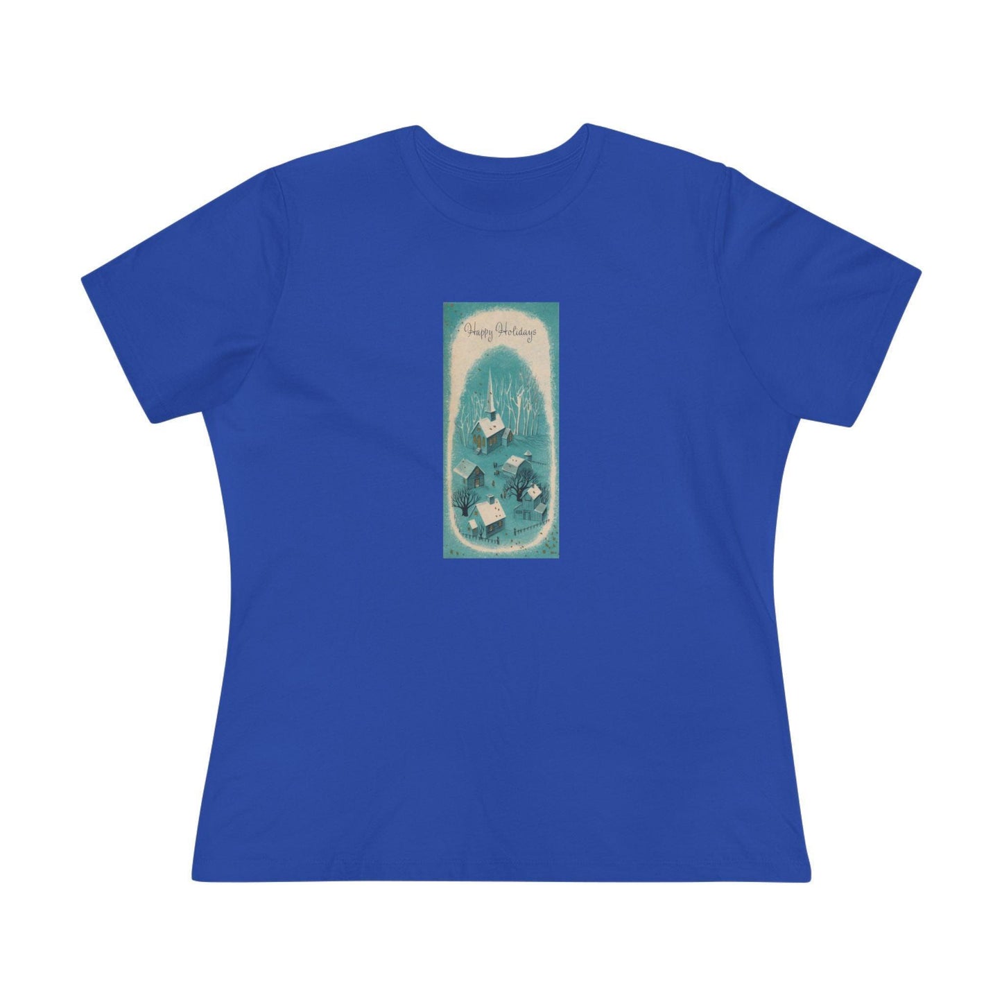 Happy Holidays - Vintage Village - Women's Tee - Whippie's