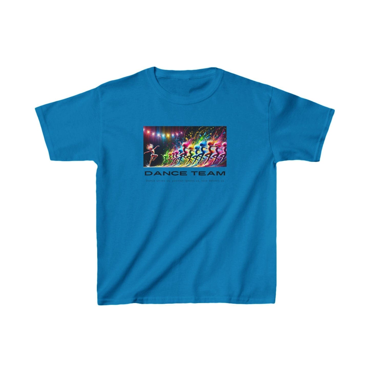 Dance Team: Dance unites us, passion ignites us, love defines us! 👧🏻👦🏾 Kids Heavy Cotton™ Tee 🎨 - Whippie's