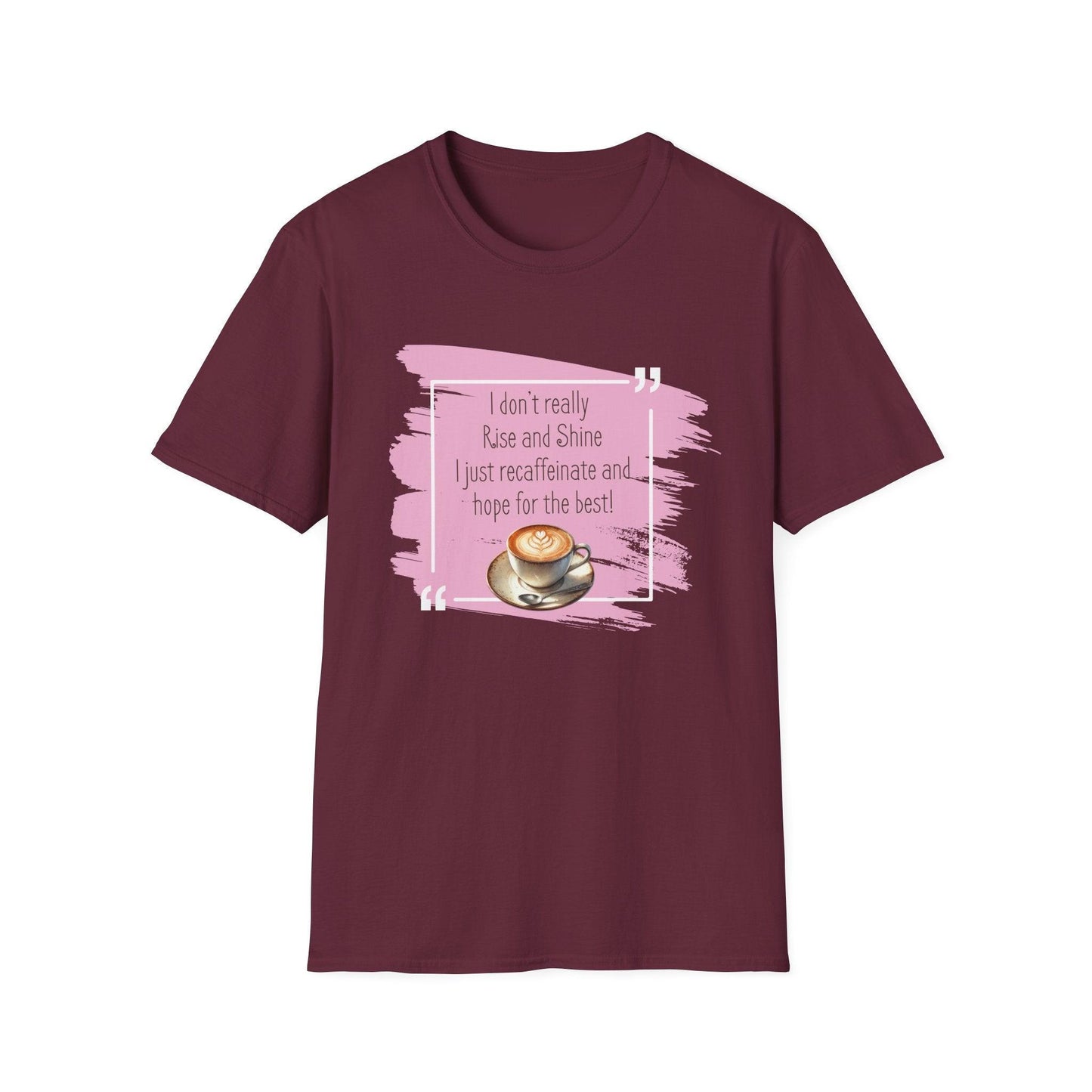 Recaffeinate & Hope Unisex Tee - But First, Coffee! ☕️💖 - Whippie's