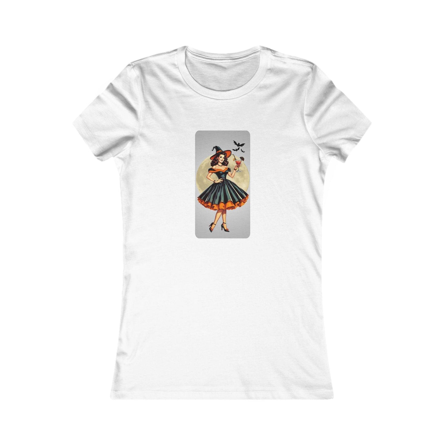 Bewitching Glamour Women's Favorite Tee - A Retro Halloween Dream 🍸✨ - Whippie's