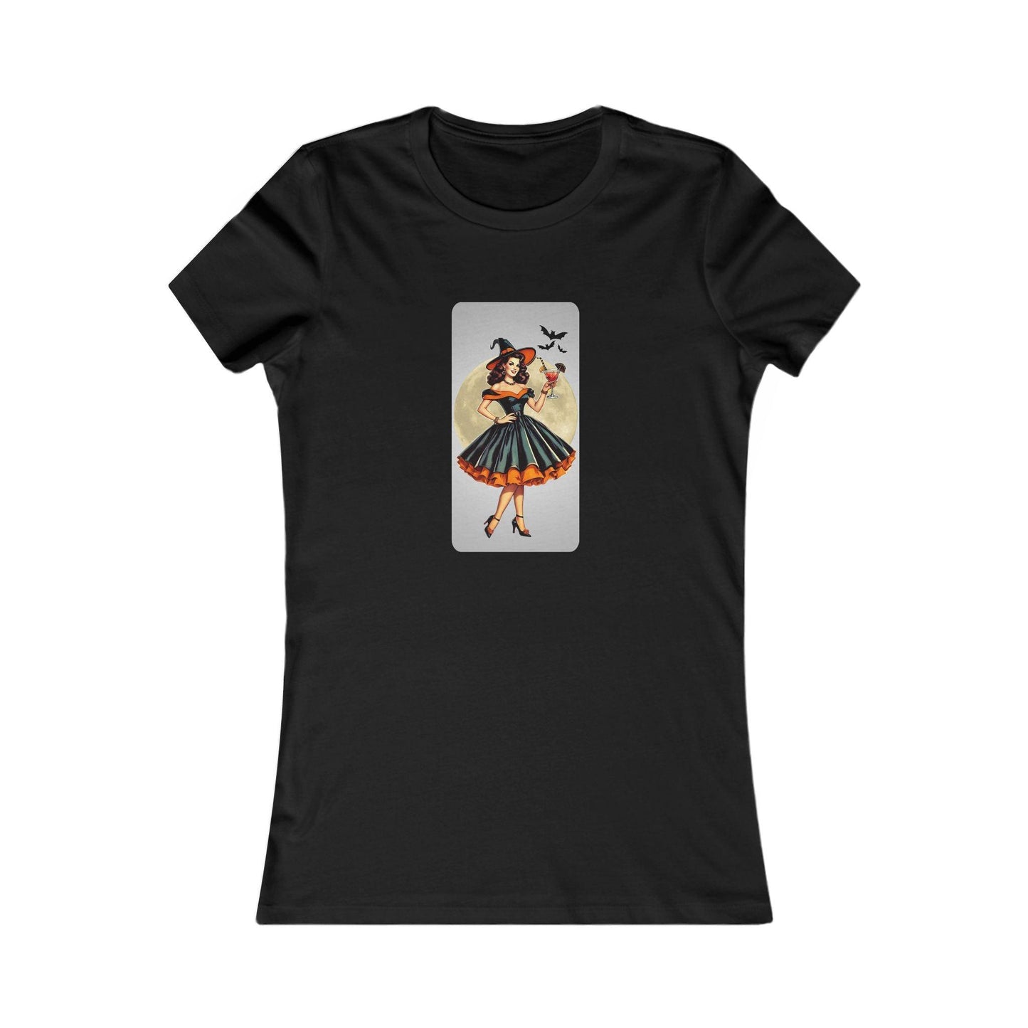 Bewitching Glamour Women's Favorite Tee - A Retro Halloween Dream 🍸✨ - Whippie's