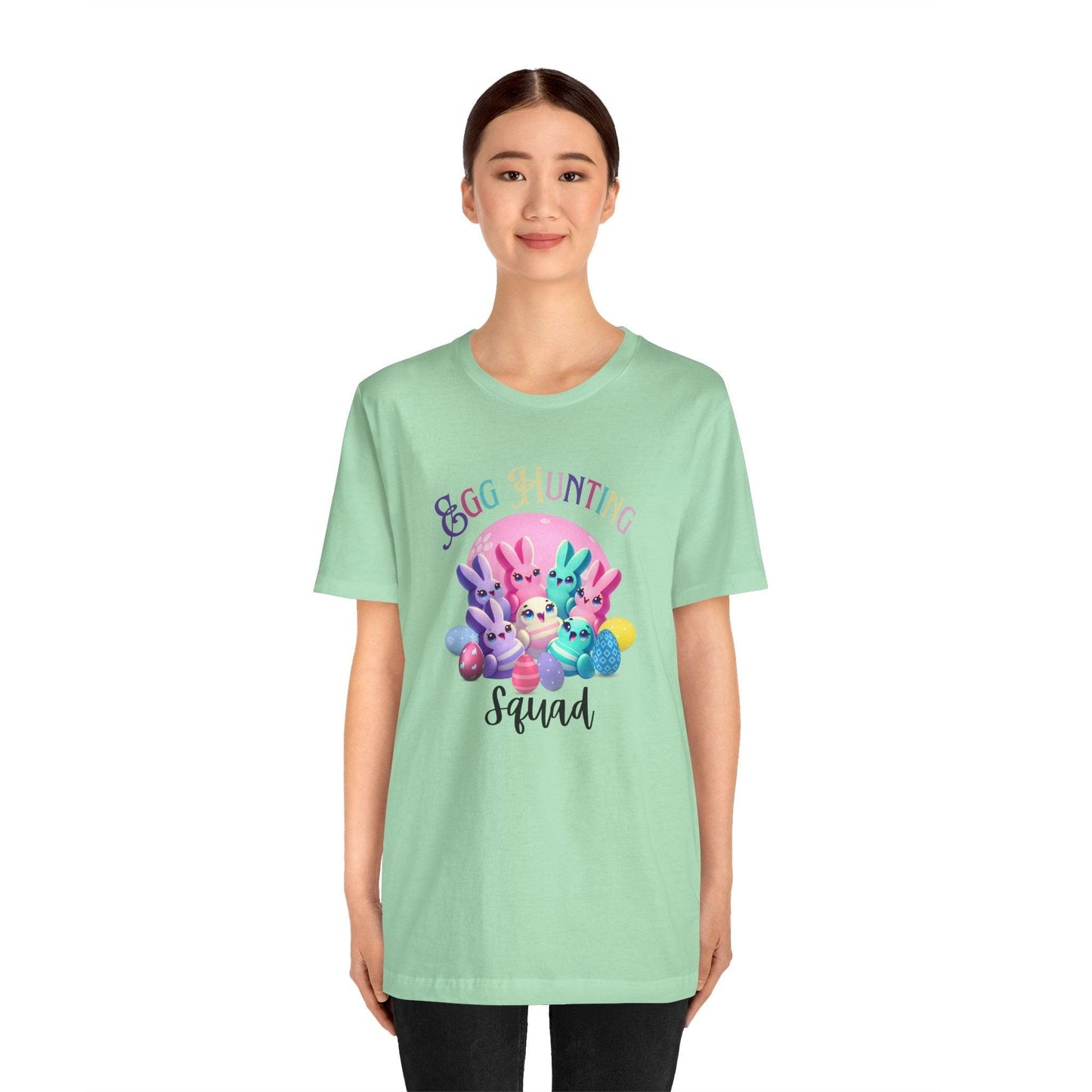 Egg Hunting Squad Unisex Jersey Tee - 🐣🐰 Hop into Easter Fun! 🐰🐣 - Whippie's