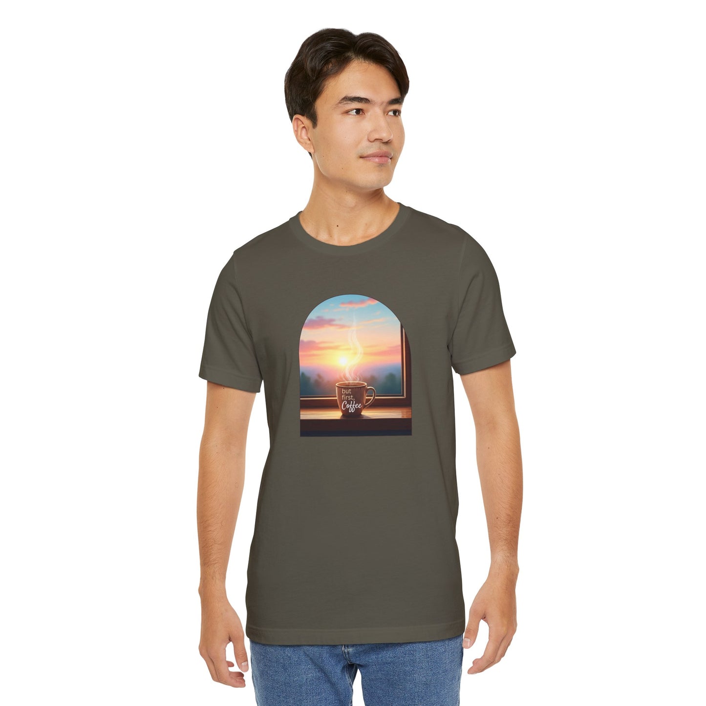 But First, Coffee - Unisex Jersey Tee - Whippie's
