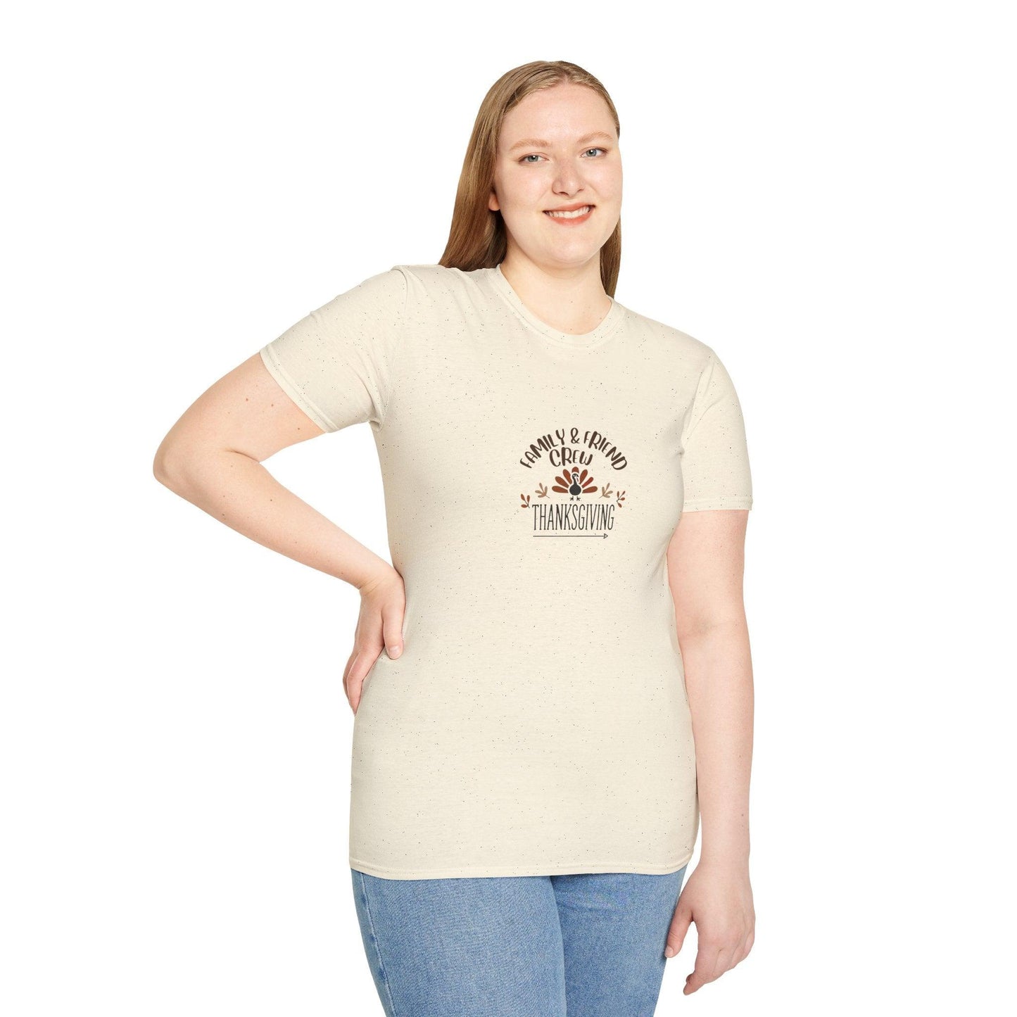 Thanksgiving Family & Friends Crew - Gobble 'Til You Wobble with Your Favorite Crew! 🦃🍁 Unisex T-Shirt - Whippie's