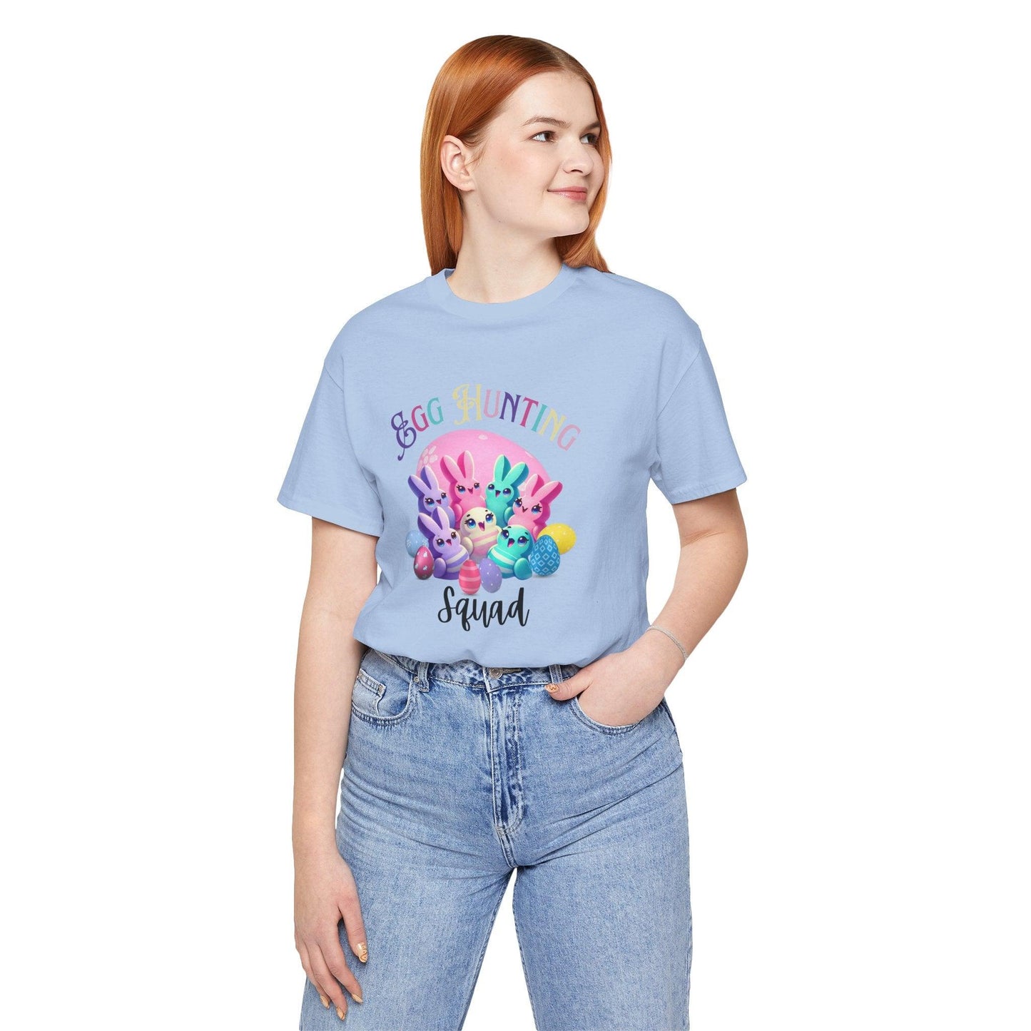 Egg Hunting Squad Unisex Jersey Tee - 🐣🐰 Hop into Easter Fun! 🐰🐣 - Whippie's
