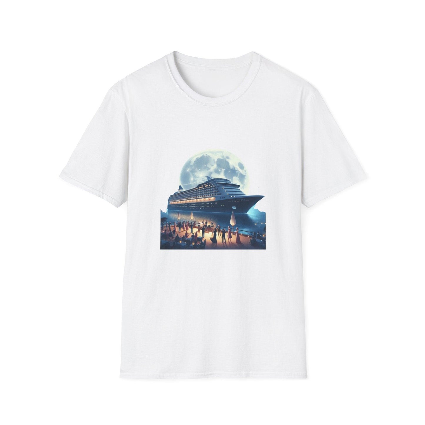 Moonlight Cruise Party 🛳️ Unisex T-Shirt - Dance the Night Away! 🌕 - Whippie's