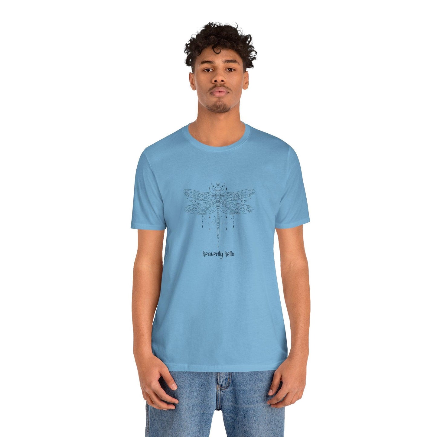 Heavenly Hello Unisex Jersey Tee - 🕊️ Carry a Piece of Heaven Close to Your Heart 🕊️ - Whippie's