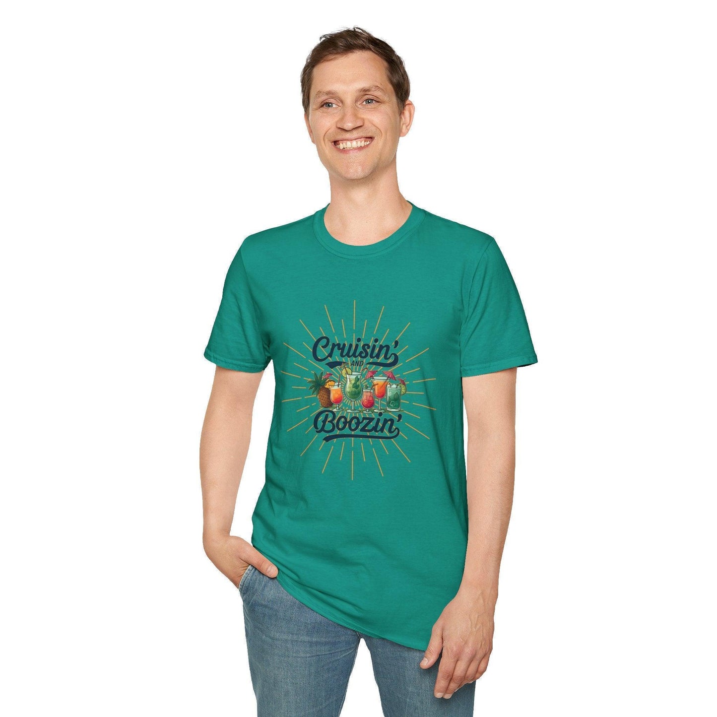 Cruisin' and Boozin Unisex Tee ๐ณ๏ธ๐น - Whippie's