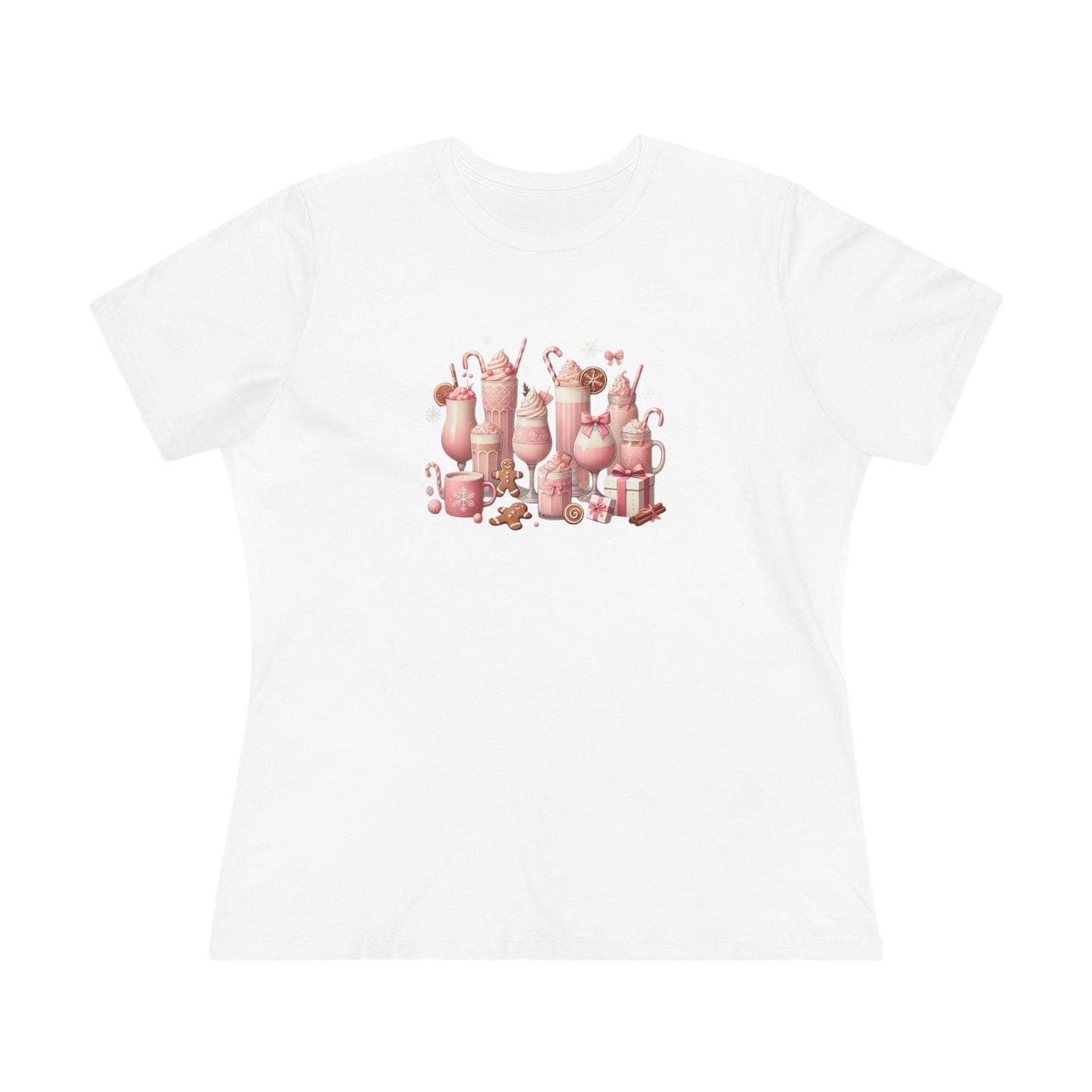 💖☕ Pretty in Pink Holiday Coffee ❄️🎀 - Women's Softstyle Tee - Whippie's