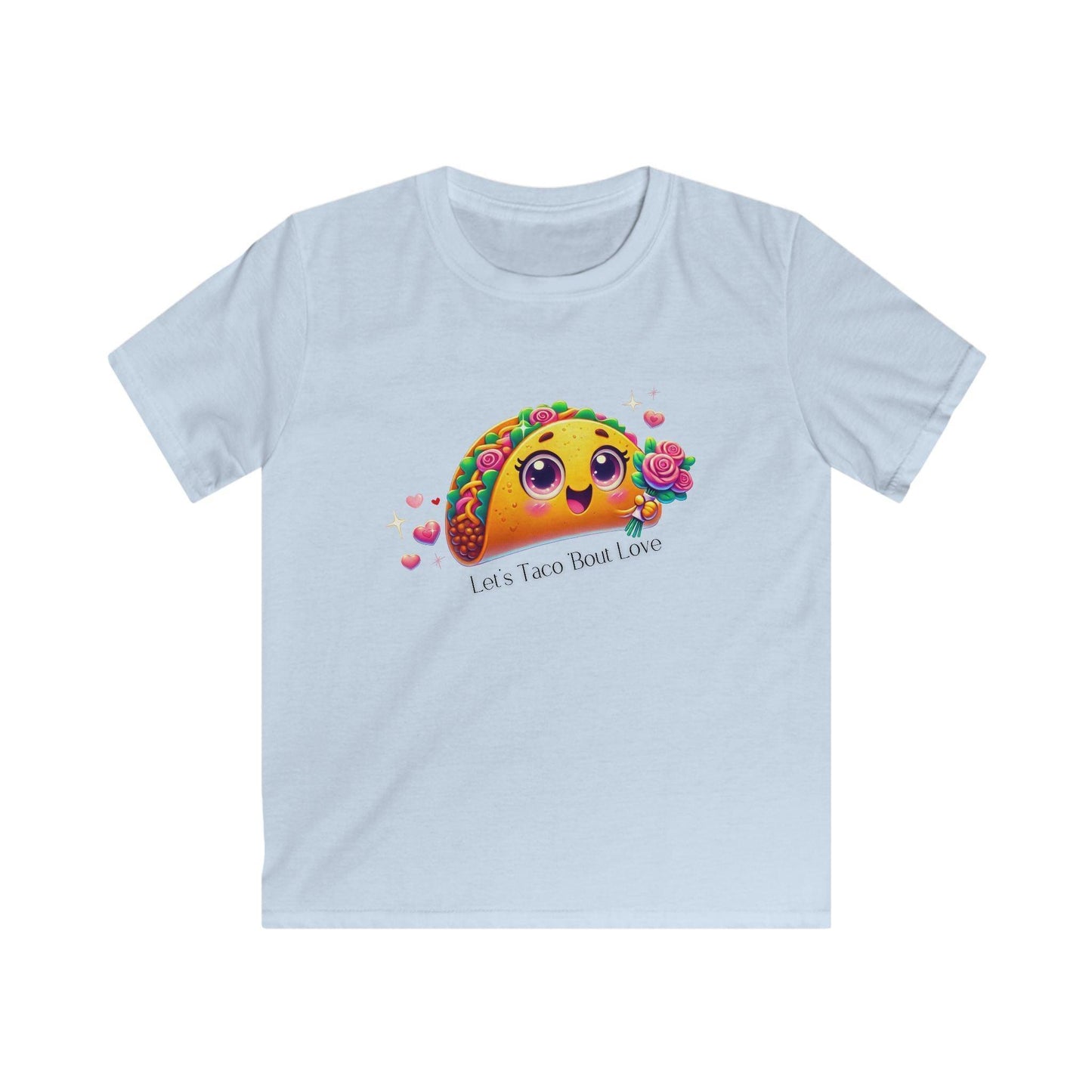 ๐ฎ Let's Taco 'Bout Love ๐ Kids Softstyle Tee โจ Spread the love this Valentine's Day! - Whippie's