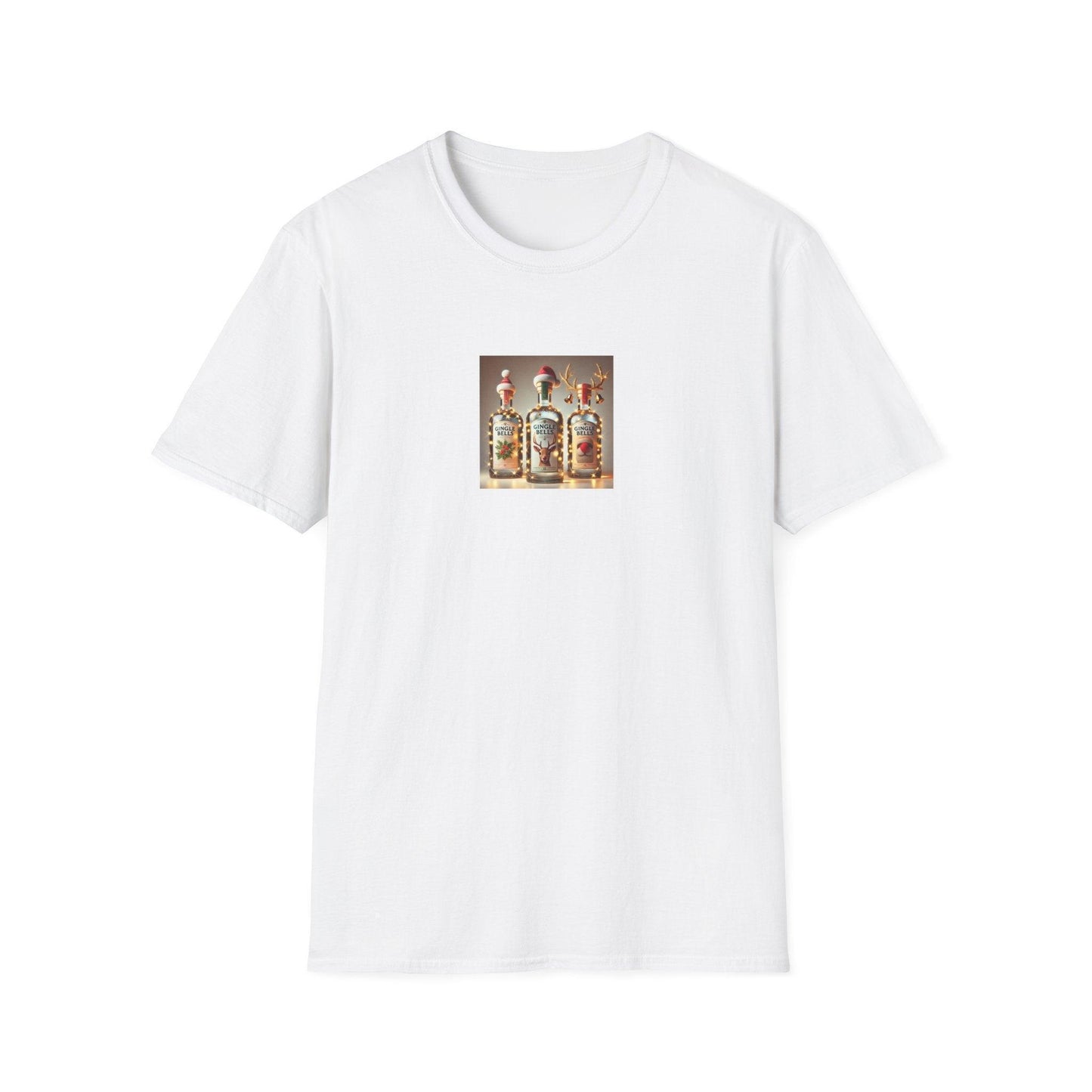 GINgle Bells! 🎄🎅🍸 - Unisex Softstyle T-shirt - Whippie's