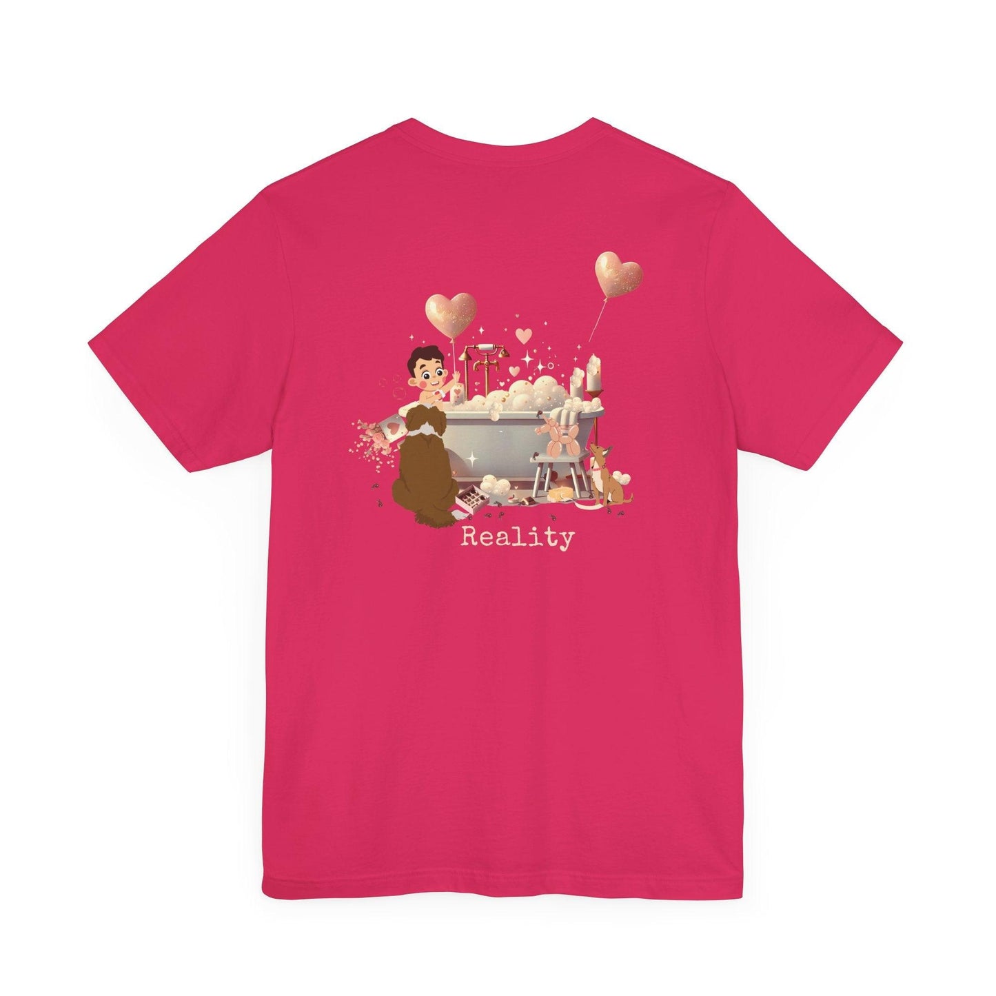 💖 My Valentine's Plan vs. Reality 🛁 Unisex Jersey Tee ✨ Expectation vs. Reality, the Valentine's Day edition! - Whippie's