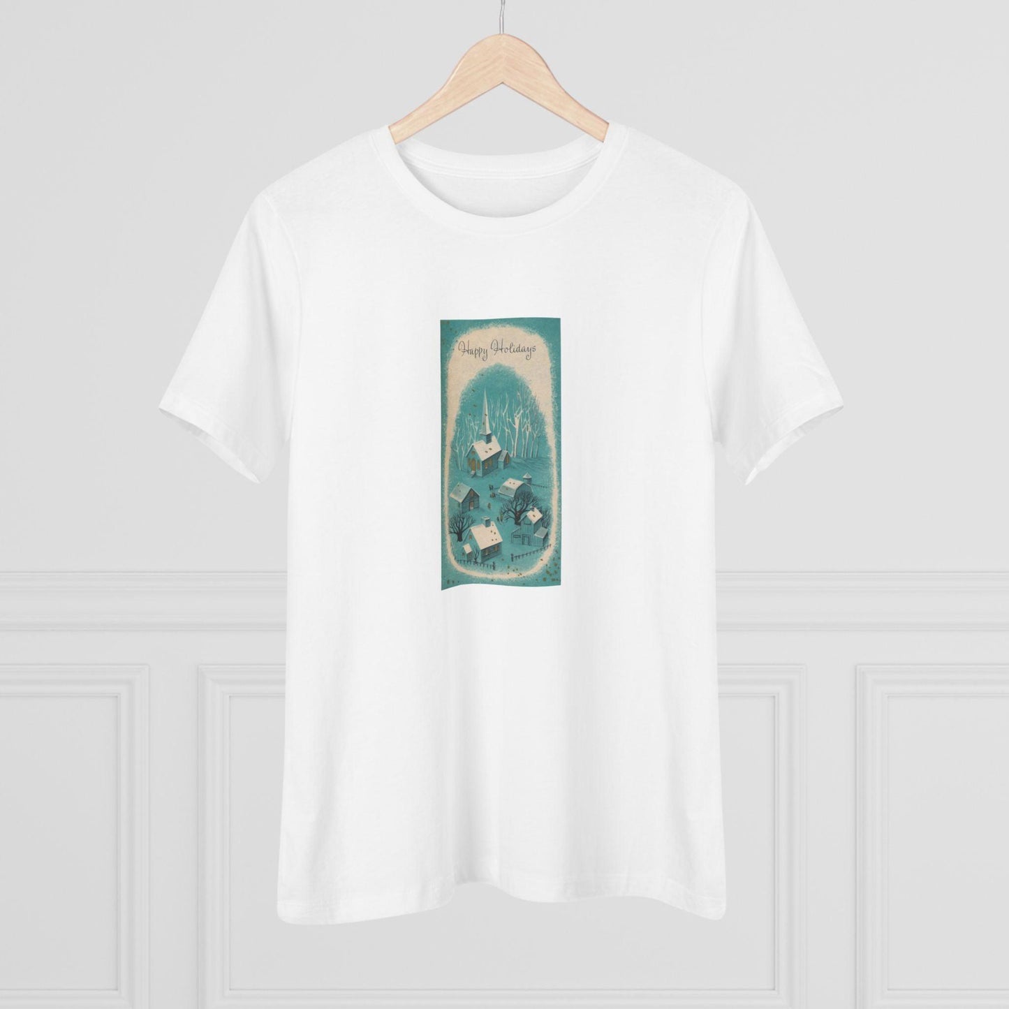 Happy Holidays - Vintage Village - Women's Tee - Whippie's