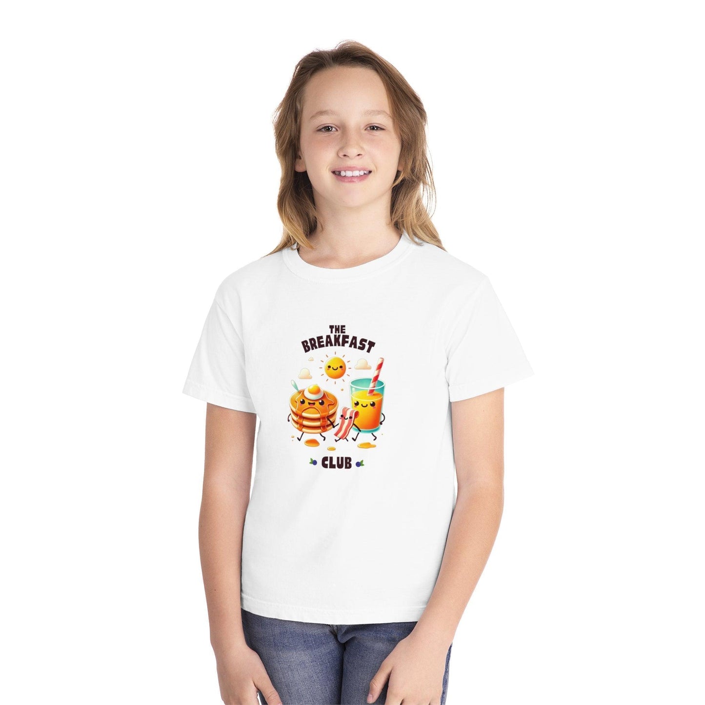 🥞 Breakfast Club 🍳 Youth Midweight Tee ☀️ Rise and shine, breakfast time! - Whippie's