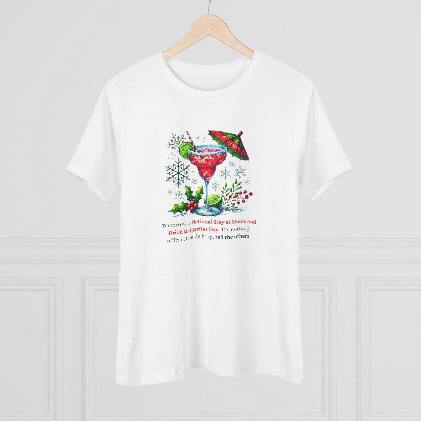 Margarita Day, It's Official (Because I Said So!) - Christmas Edition🍹 - Women's Cotton Tee 🍹 - Whippie's