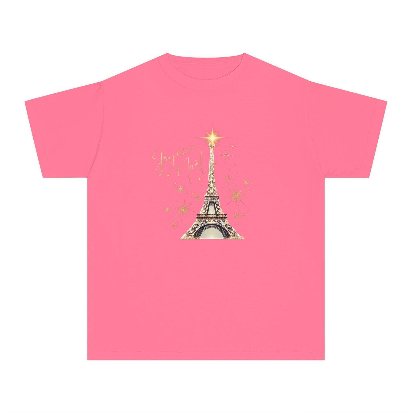 ✨ Joyeux Noël Youth Midweight Tee 🗼 A touch of Parisian elegance for your little one. - Whippie's