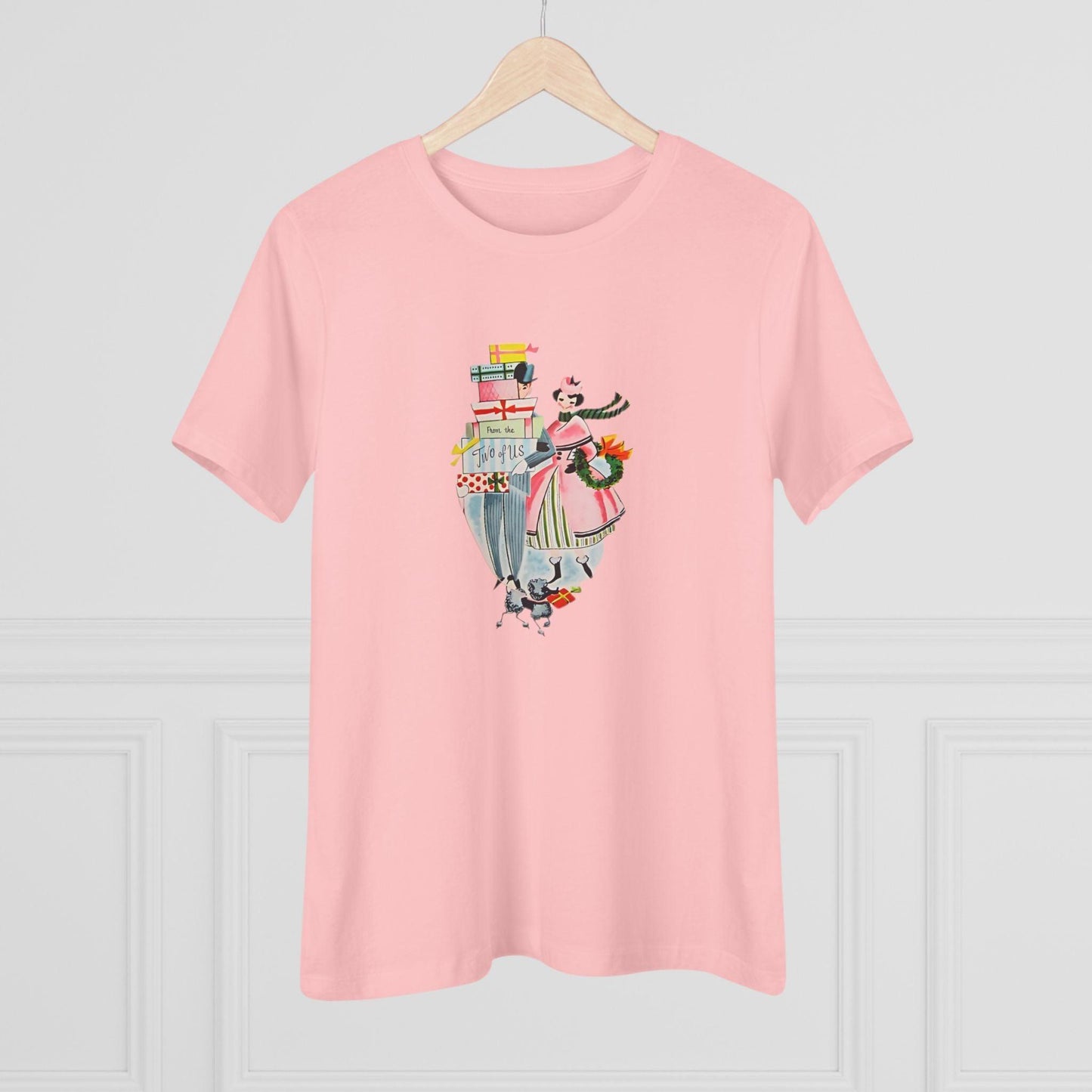 🎁 From the Two of Us! 🎄 Women's Tee ✨ Spread vintage holiday cheer! - Whippie's
