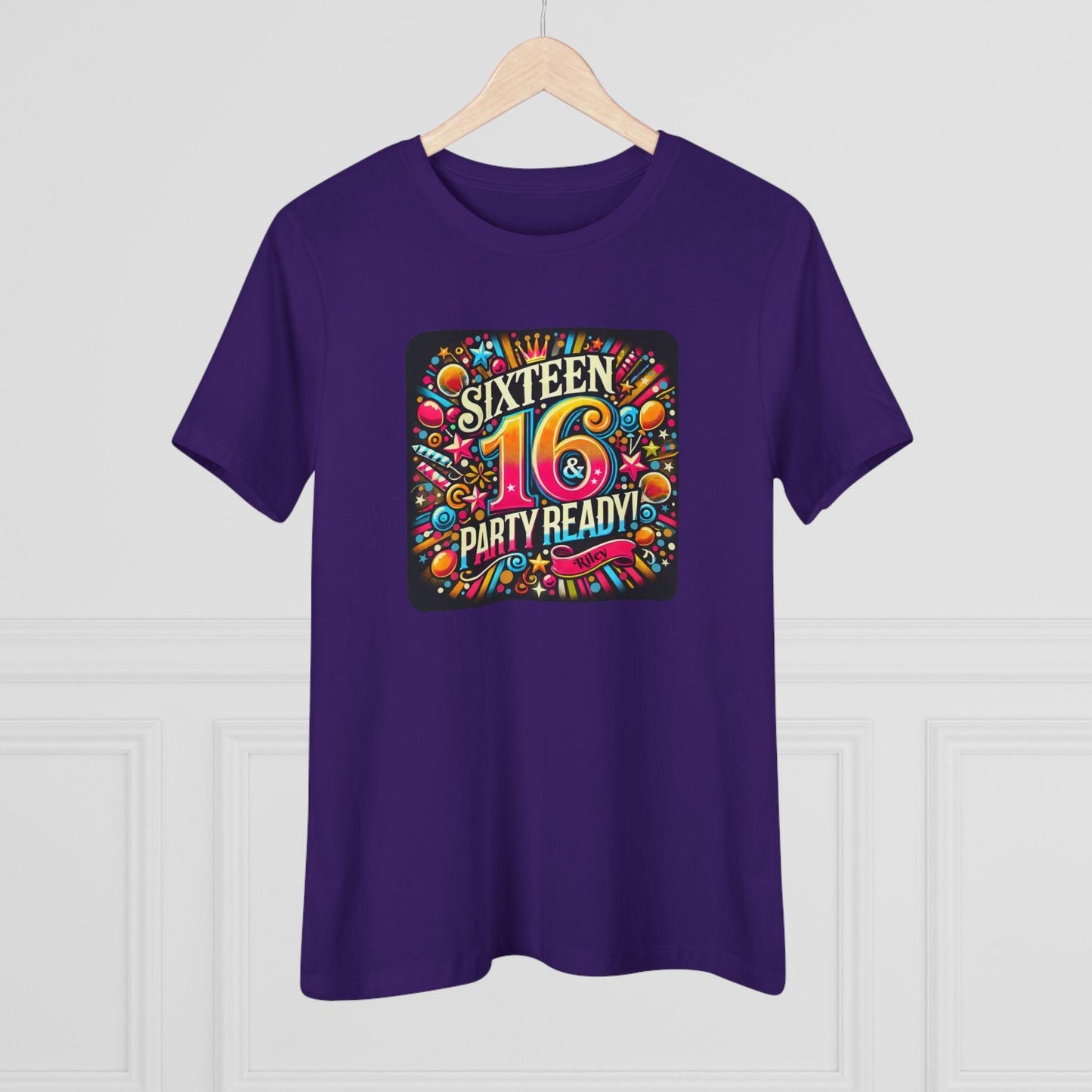 Sweet 16 & Party Ready - Women's Softstyle Tee - Personalizable - Whippie's
