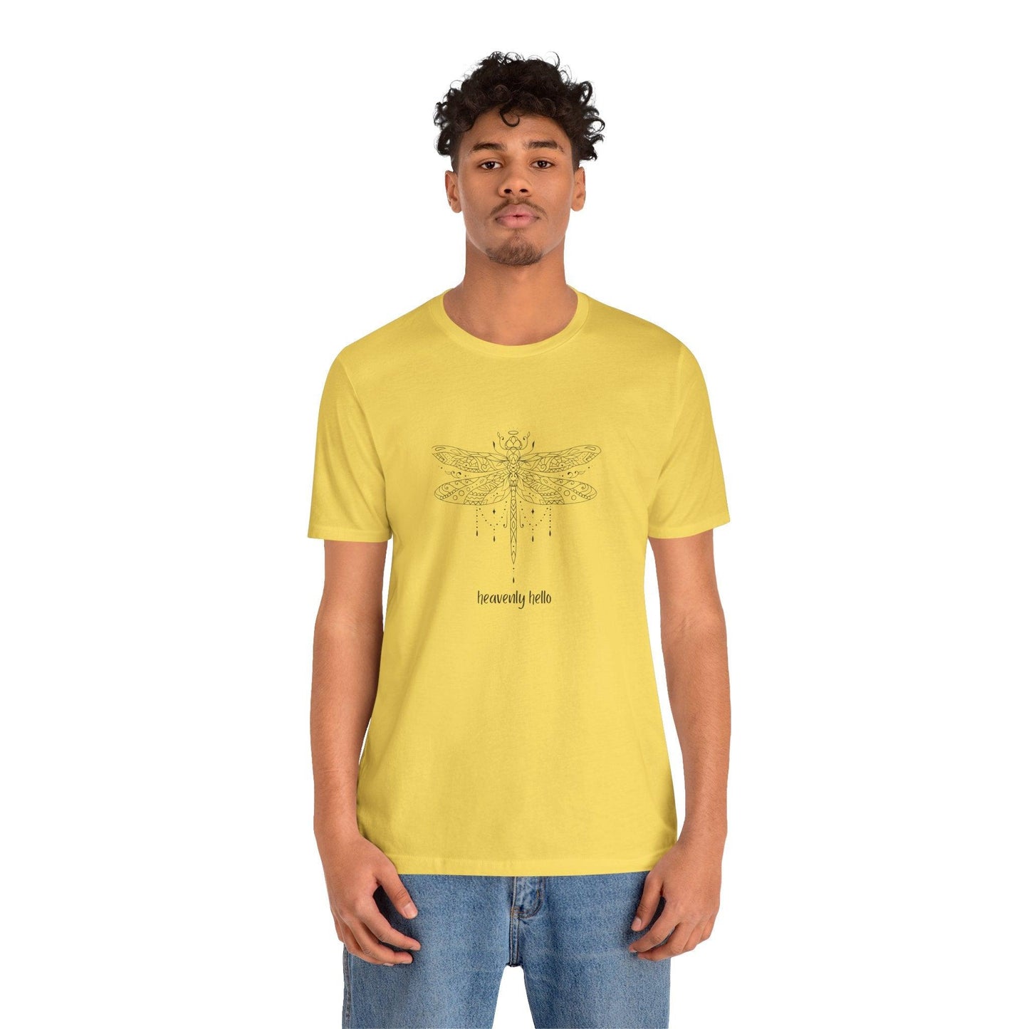 Heavenly Hello Unisex Jersey Tee - 🕊️ Carry a Piece of Heaven Close to Your Heart 🕊️ - Whippie's