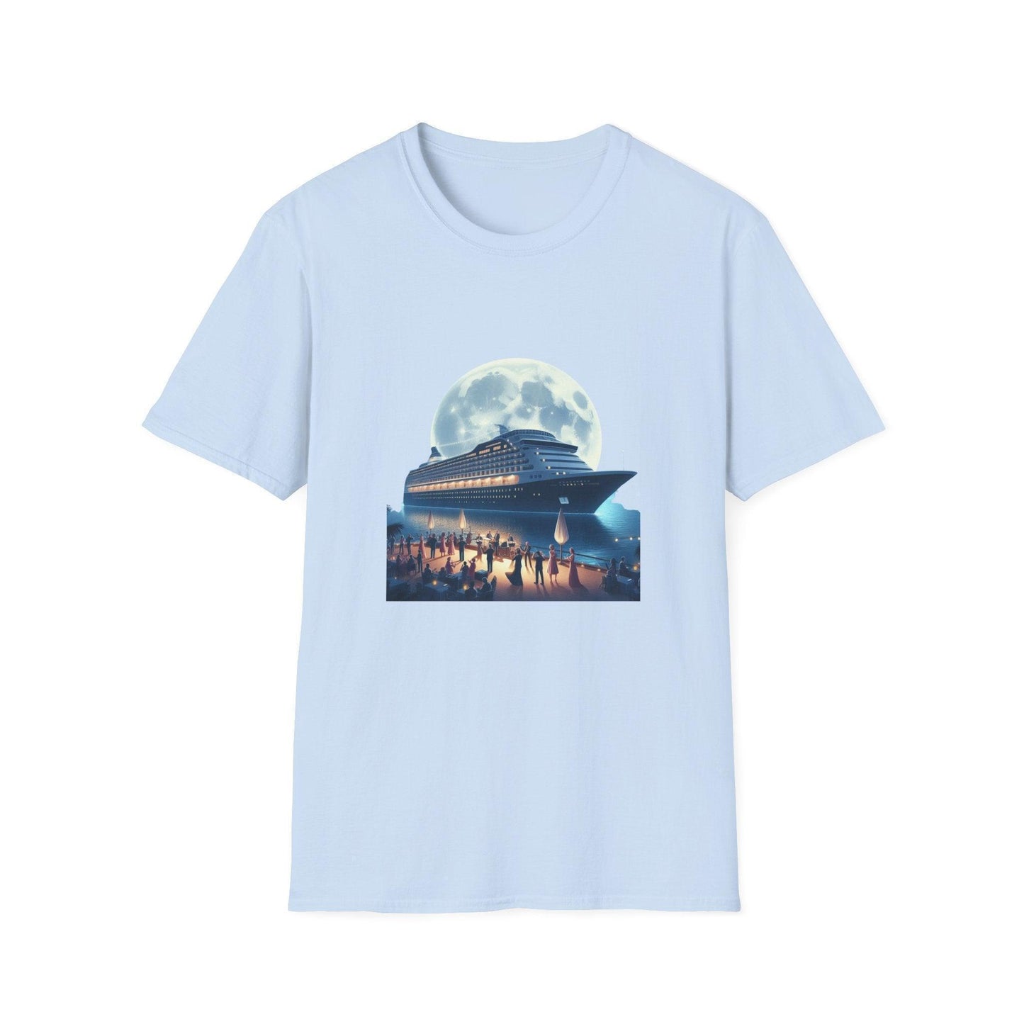 Moonlight Cruise Party 🛳️ Unisex T-Shirt - Dance the Night Away! 🌕 - Whippie's