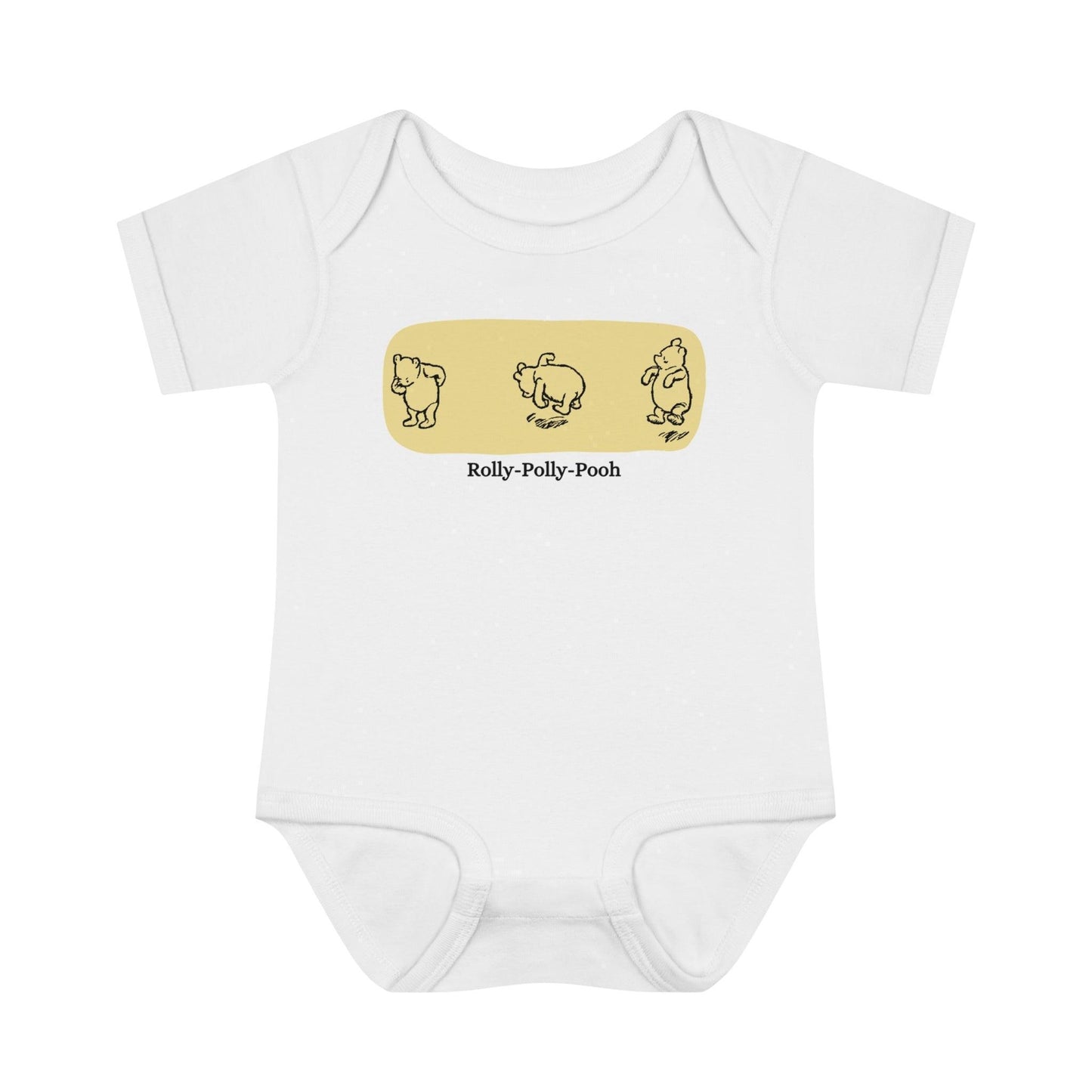 🧸 Rolly-Polly Pooh Onesie 🍯 Unisex Onesie ✨ A classic tale for a cuddly baby! - Whippie's