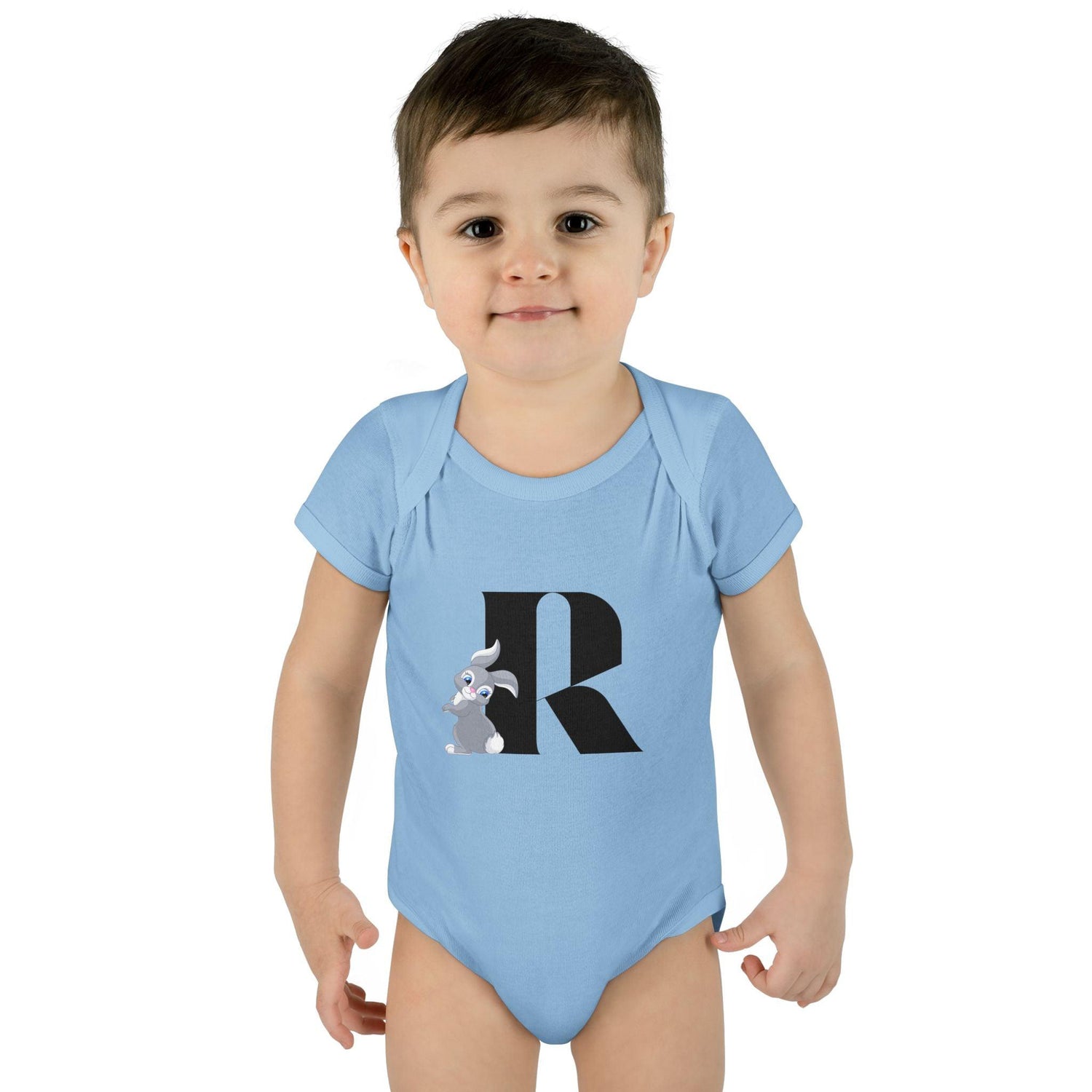 Alphabet Adventures: Letter R - Rad Rabbit Baby Onesie R is for Rad Rabbit! - Whippie's
