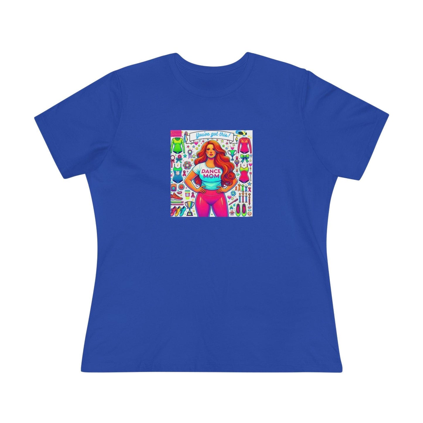 Dance Mom: You've Got This - Red Hair Mom - Curvy - Women's Softstyle Tee - Whippie's