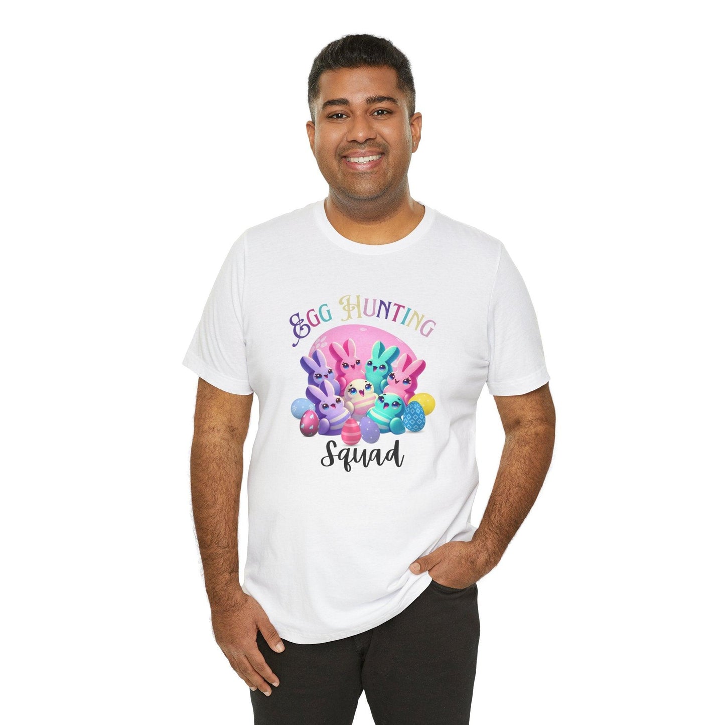 Egg Hunting Squad Unisex Jersey Tee - 🐣🐰 Hop into Easter Fun! 🐰🐣 - Whippie's