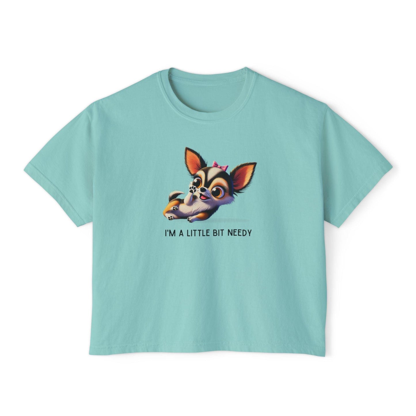 I'm a Bit Needy - Embrace Your Inner Drama Queen ๐ถ Women's Boxy Crop Tee - Whippie's
