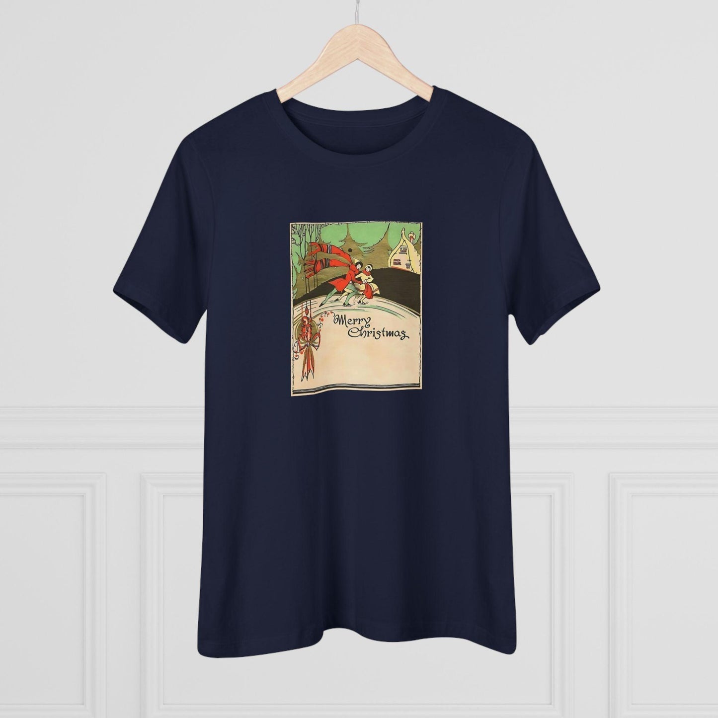 Merry Christmas - Ice Skating Couple - Women's Tee - Whippie's