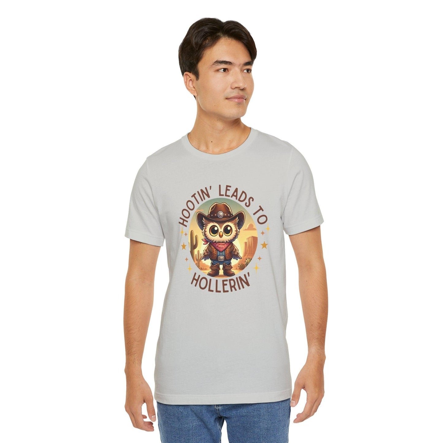 Hootin' Leads to Hollerin' - Unisex Jersey Tee - 🤠 Yeehaw! Embrace Your Inner Cowboy/Cowgirl 🤠 - Whippie's