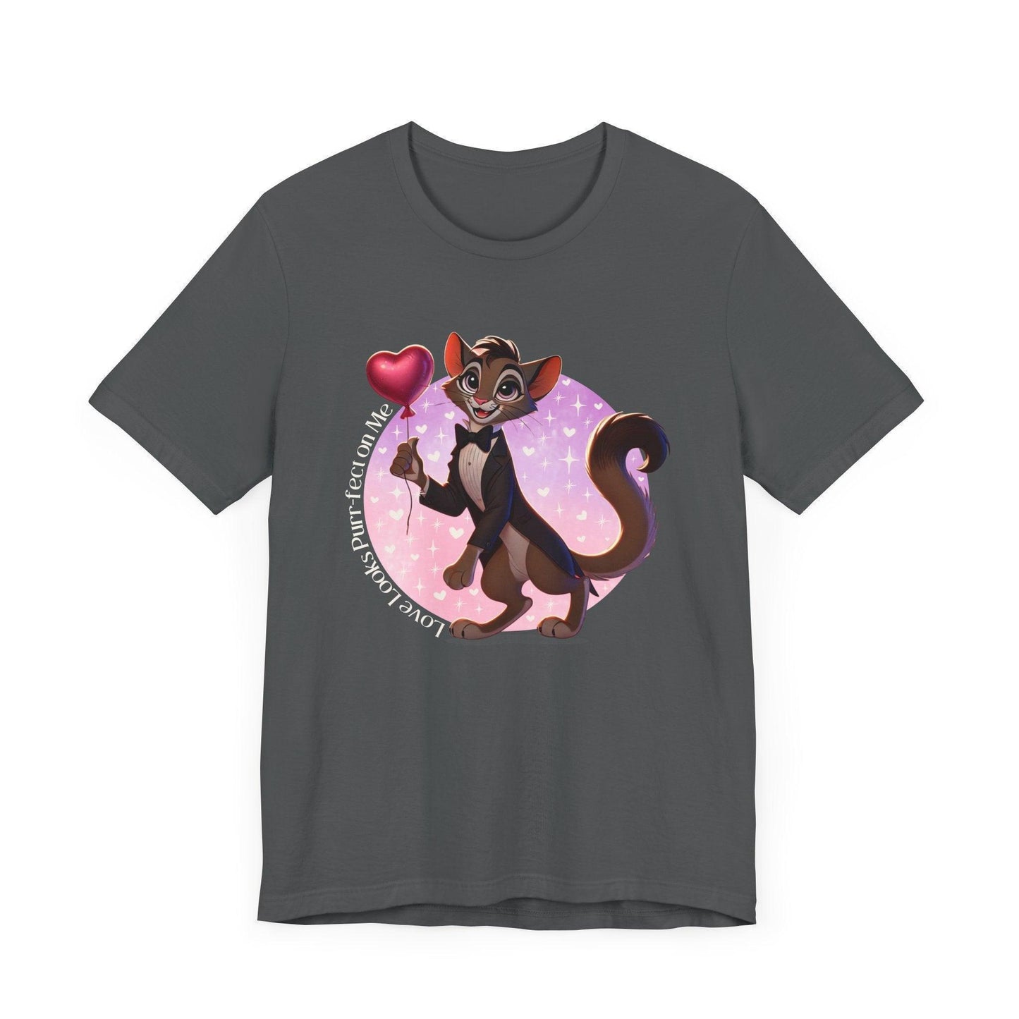 💖 Love Looks Purr-fect on Me 😻 Unisex Jersey Tee ✨ Feline fine and ready to shine! - Whippie's