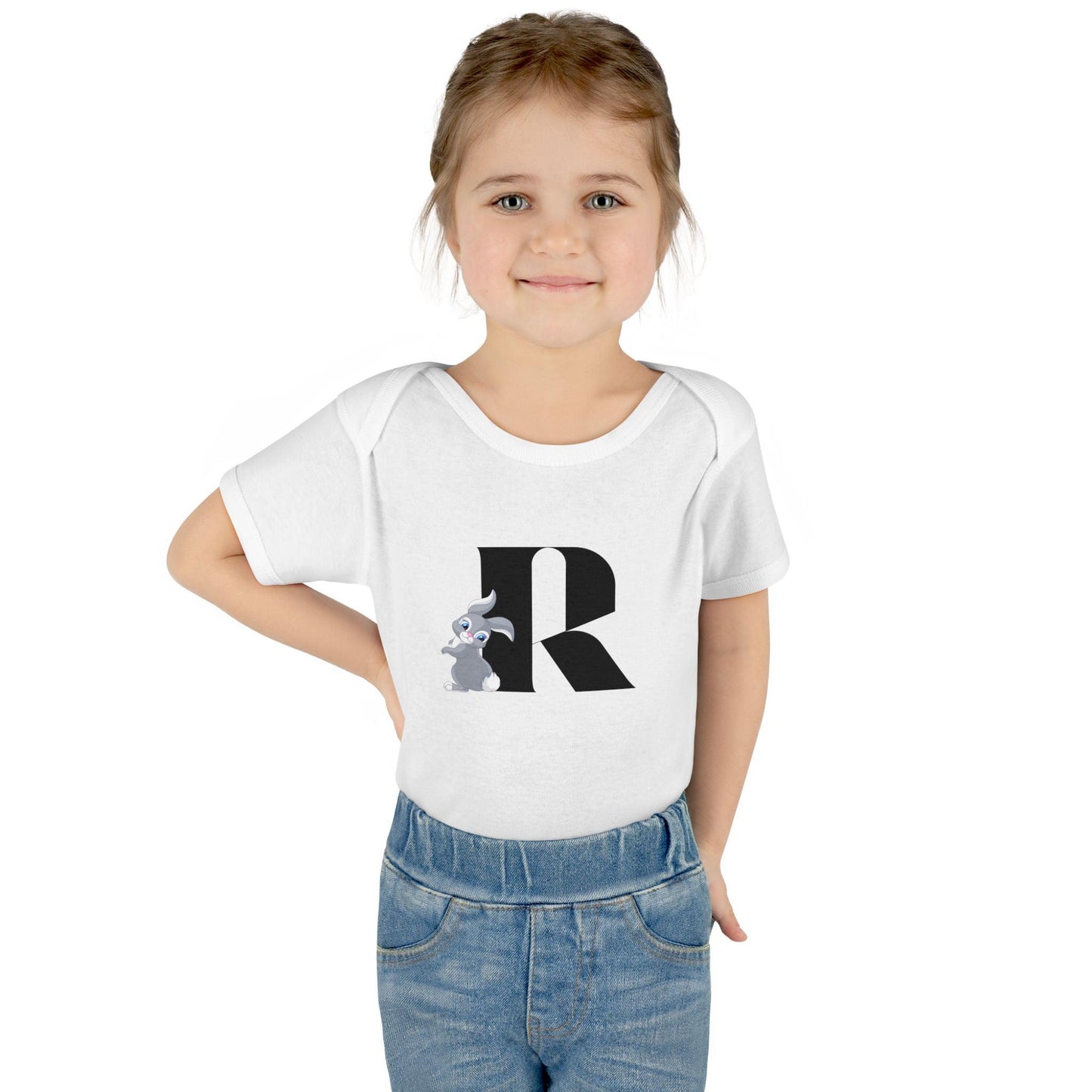 Alphabet Adventures: Letter R - Rad Rabbit Baby Onesie R is for Rad Rabbit! - Whippie's