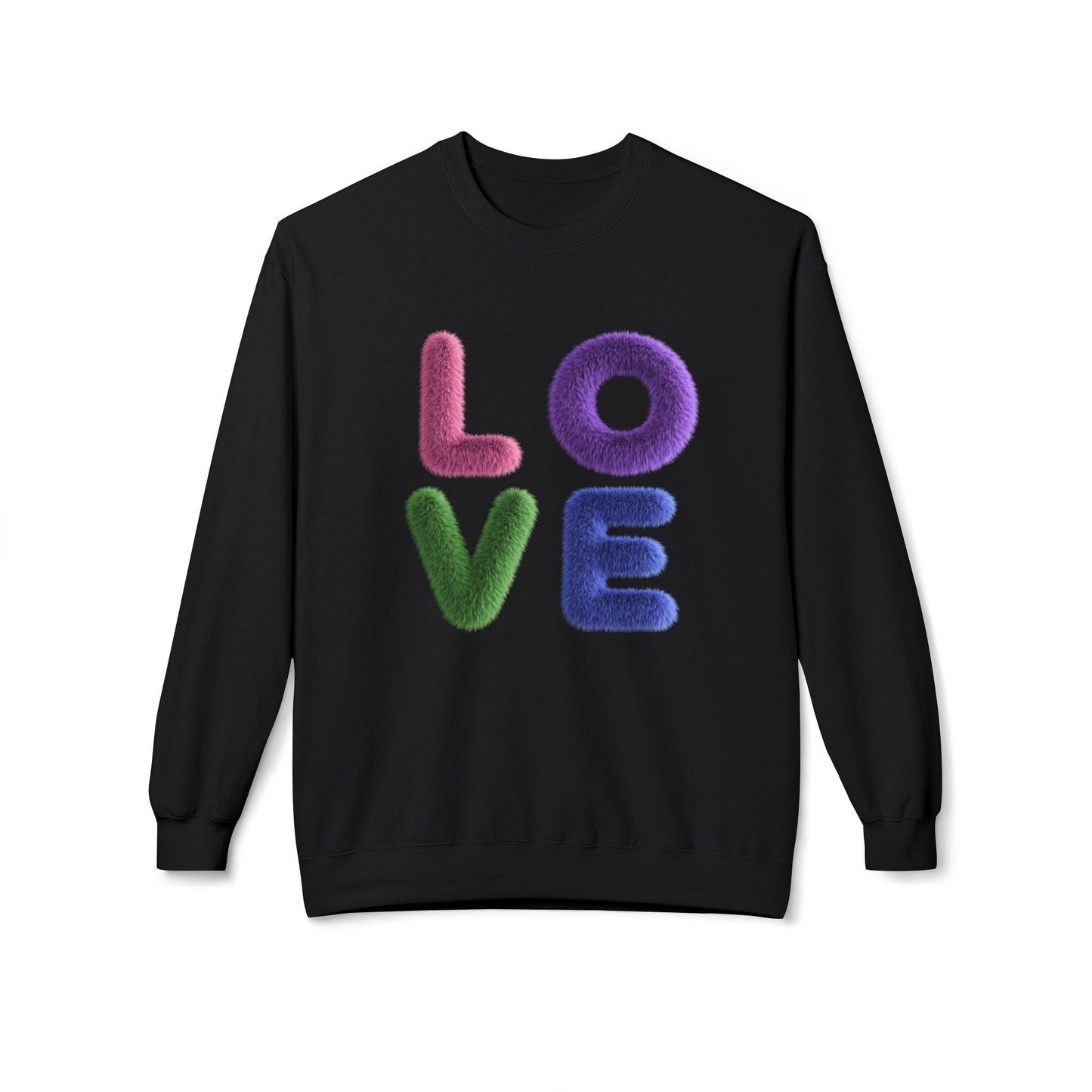 Fuzzy Love - Unisex Fleece Sweatshirt - Spread the Love ❤️ - Whippie's